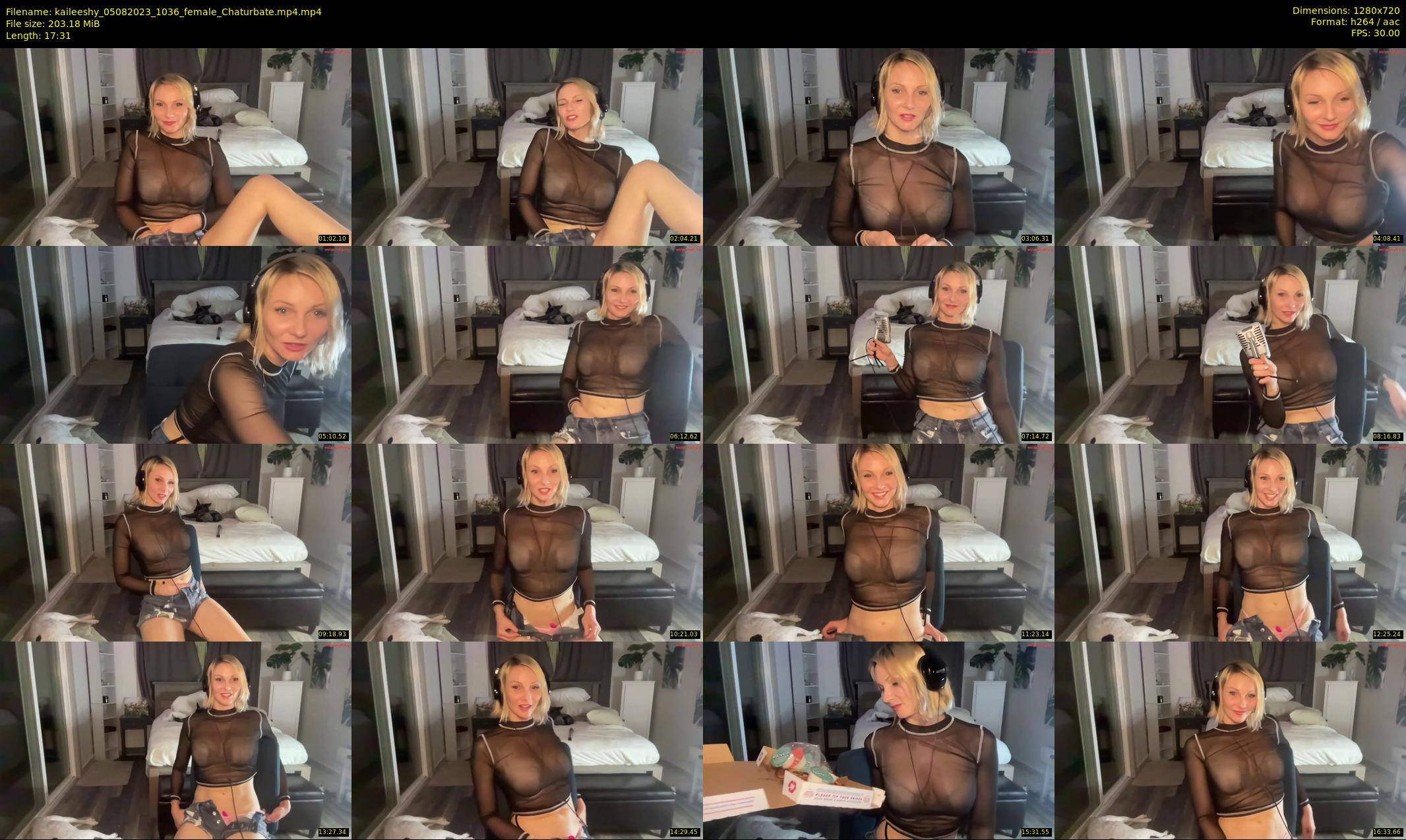 kaileeshy — 18 minute Chaturbate female cam show recording, 720p, Aug 5, 2023