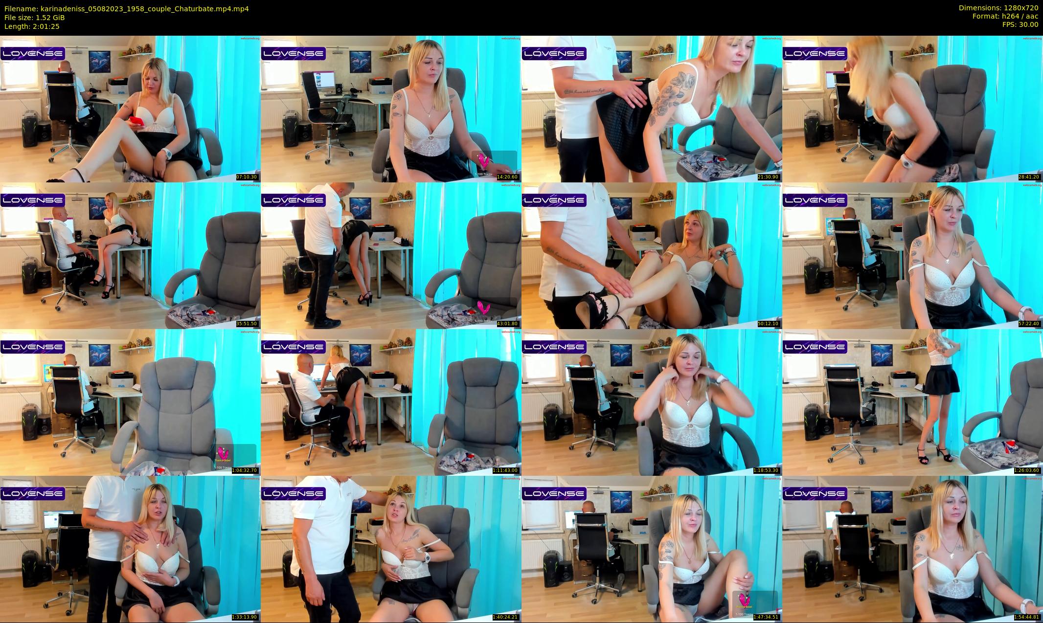 karinadeniss — 122 minute Chaturbate couple cam show recording, 720p, Aug 5, 2023