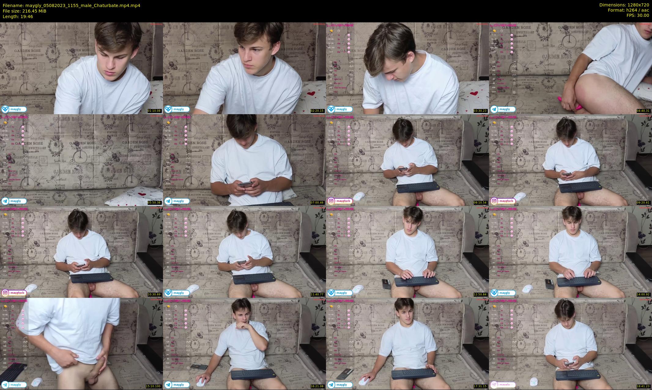 maygly — 20 minute Chaturbate male cam show recording, 720p, Aug 5, 2023