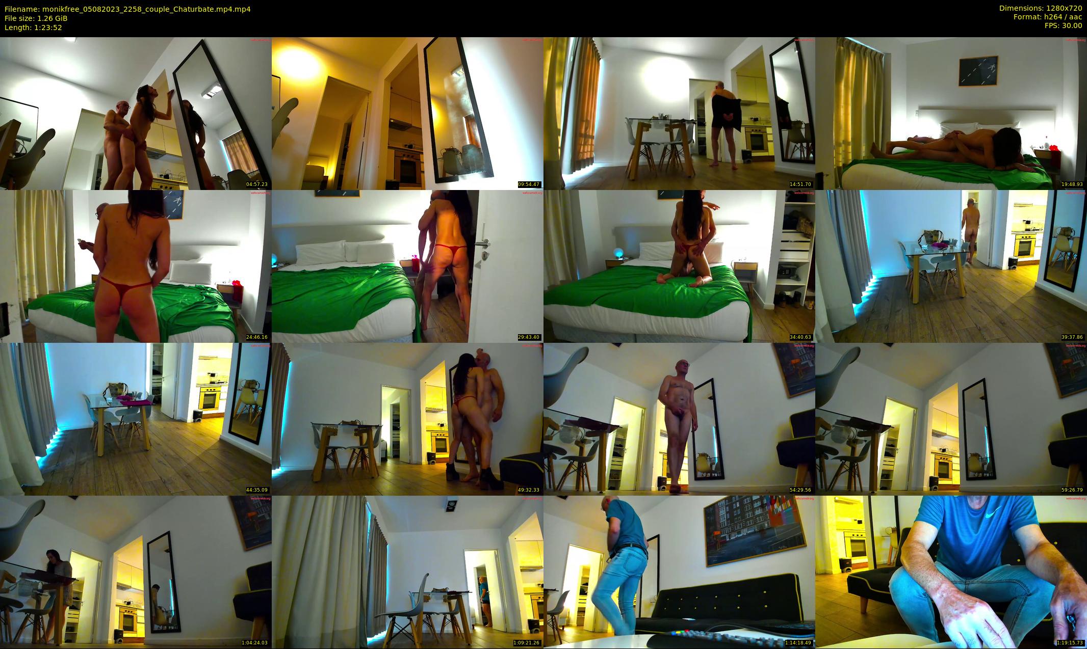 monikfree — 84 minute Chaturbate couple cam show recording, 720p, Aug 5, 2023