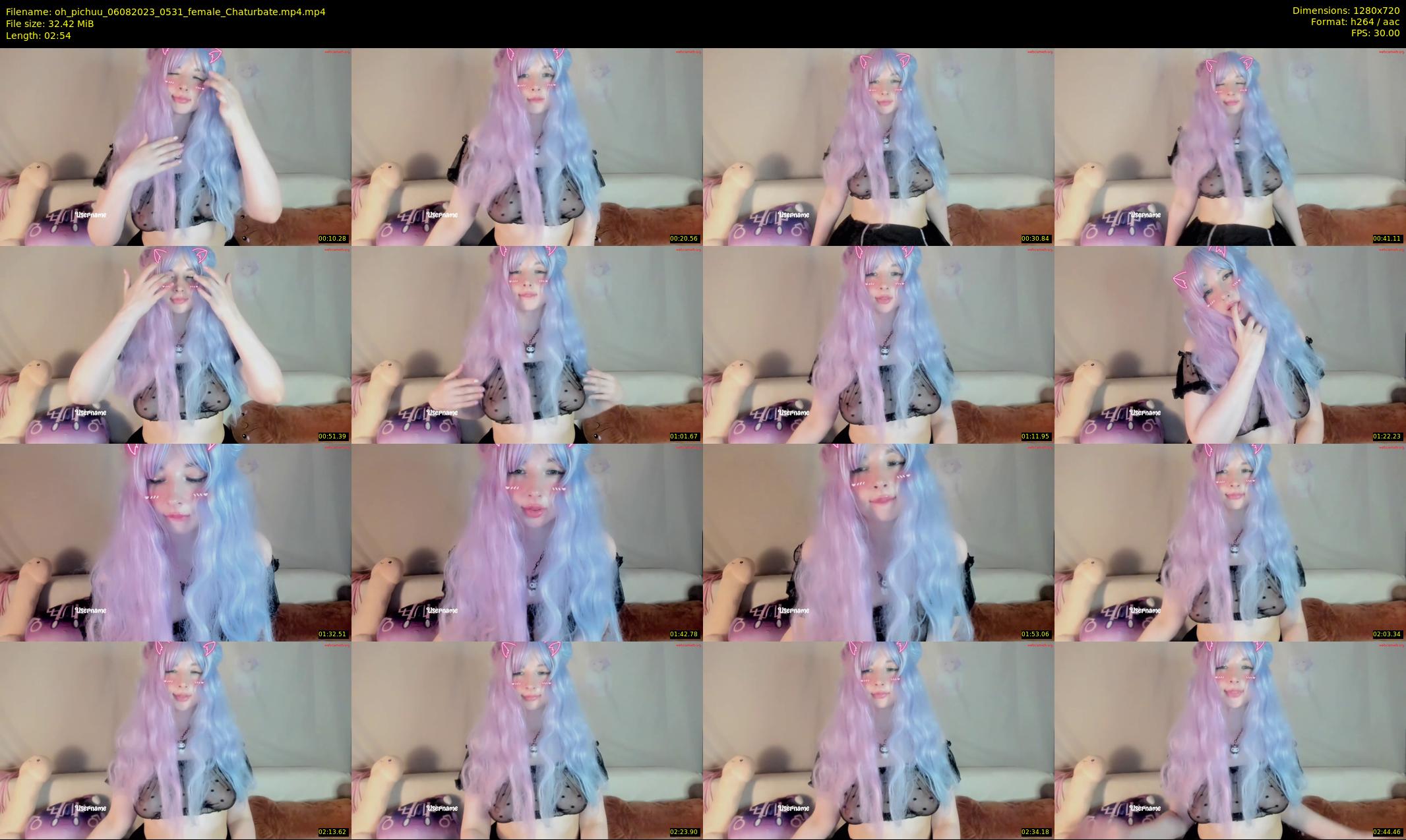 oh_pichuu — 3 minute Chaturbate female cam show recording, 720p, Aug 6, 2023