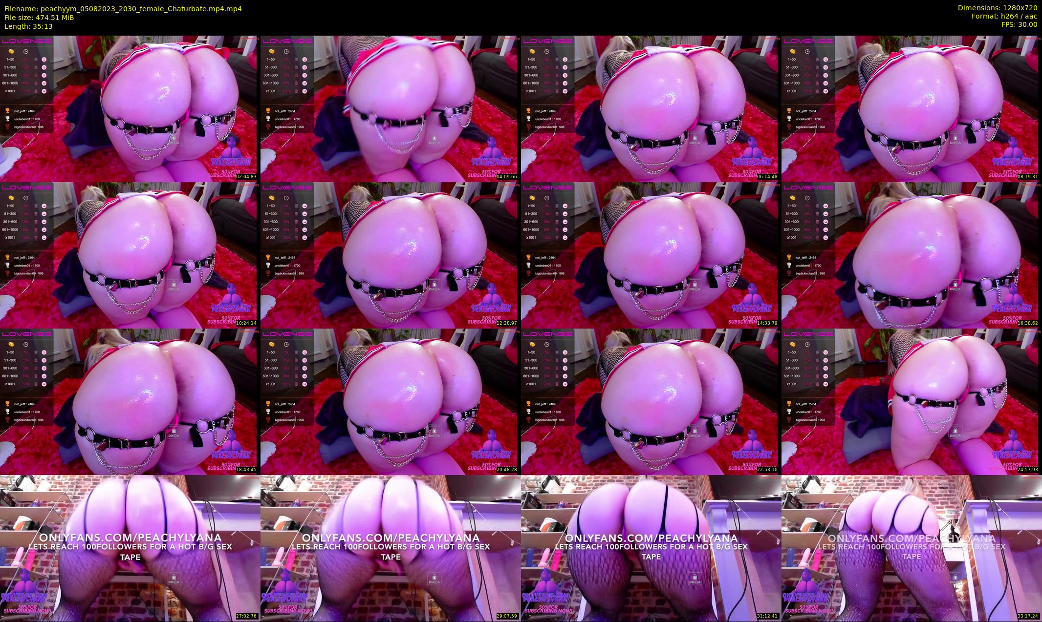 peachyym — 36 minute Chaturbate female cam show recording, 720p, Aug 5, 2023