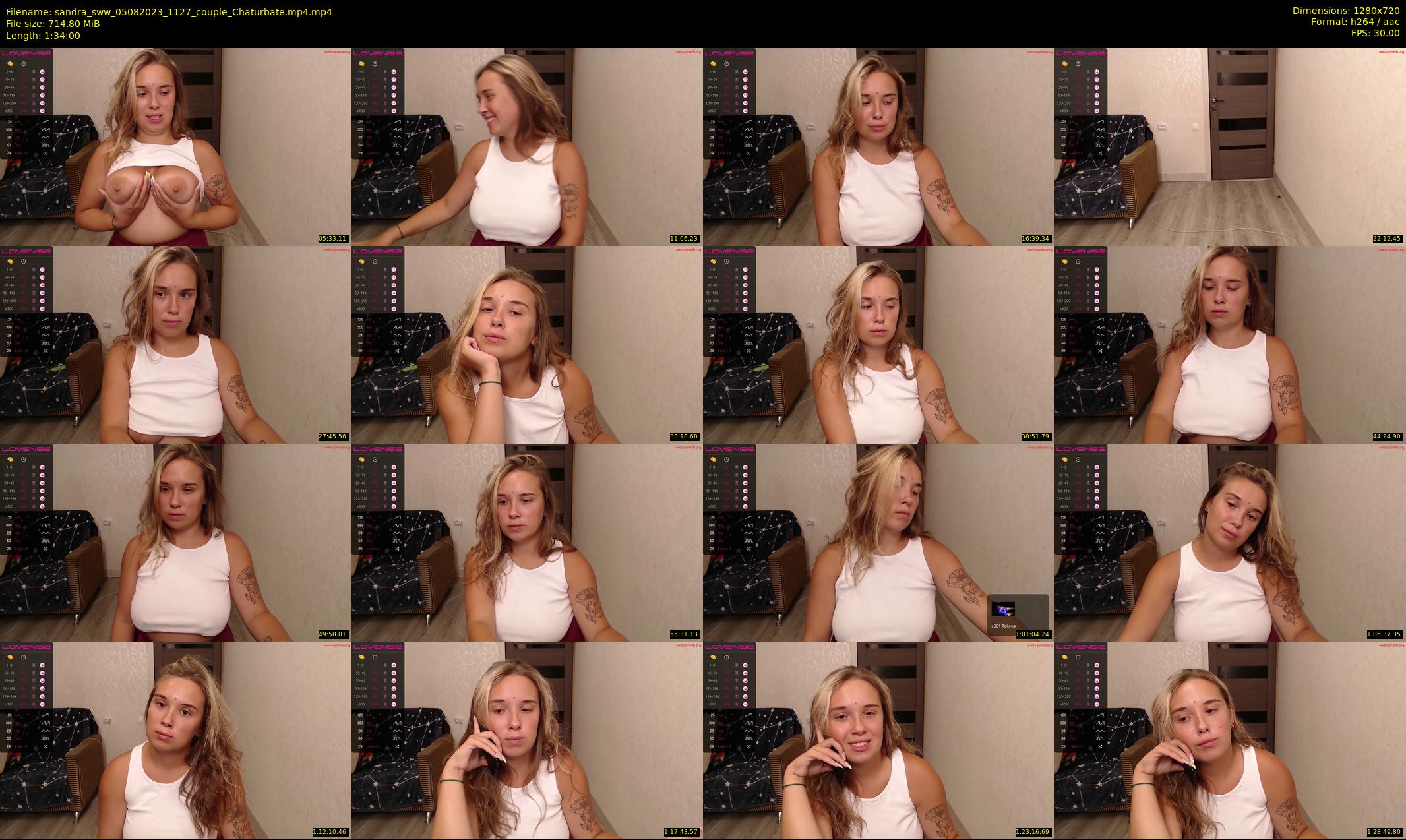 sandra_sww — 94 minute Chaturbate couple cam show recording, 720p, Aug 5, 2023
