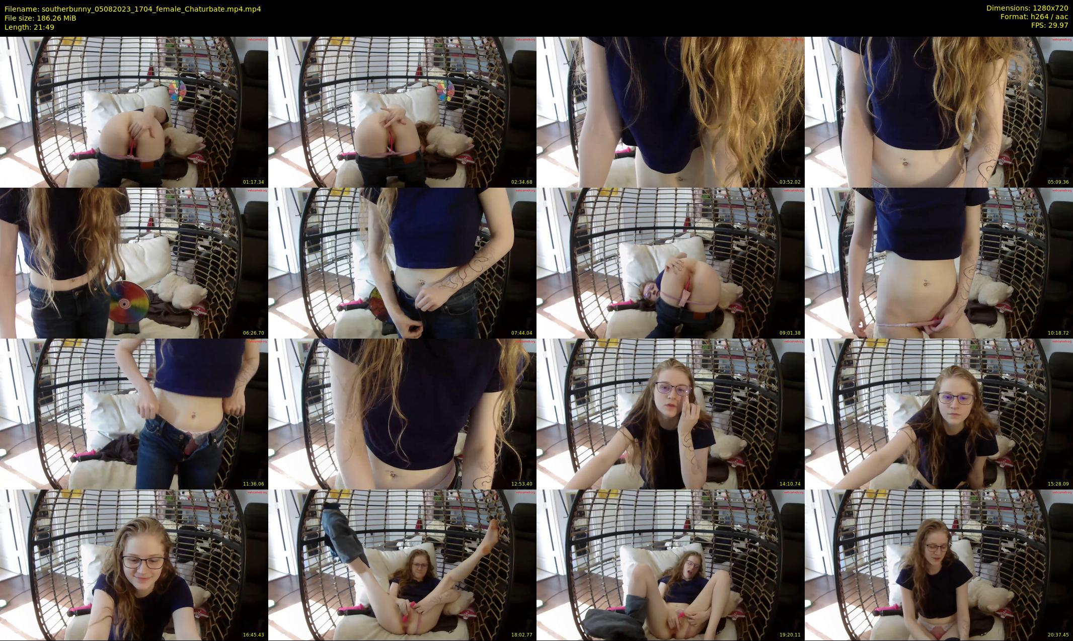southerbunny — 22 minute Chaturbate female cam show recording, 720p, Aug 5, 2023