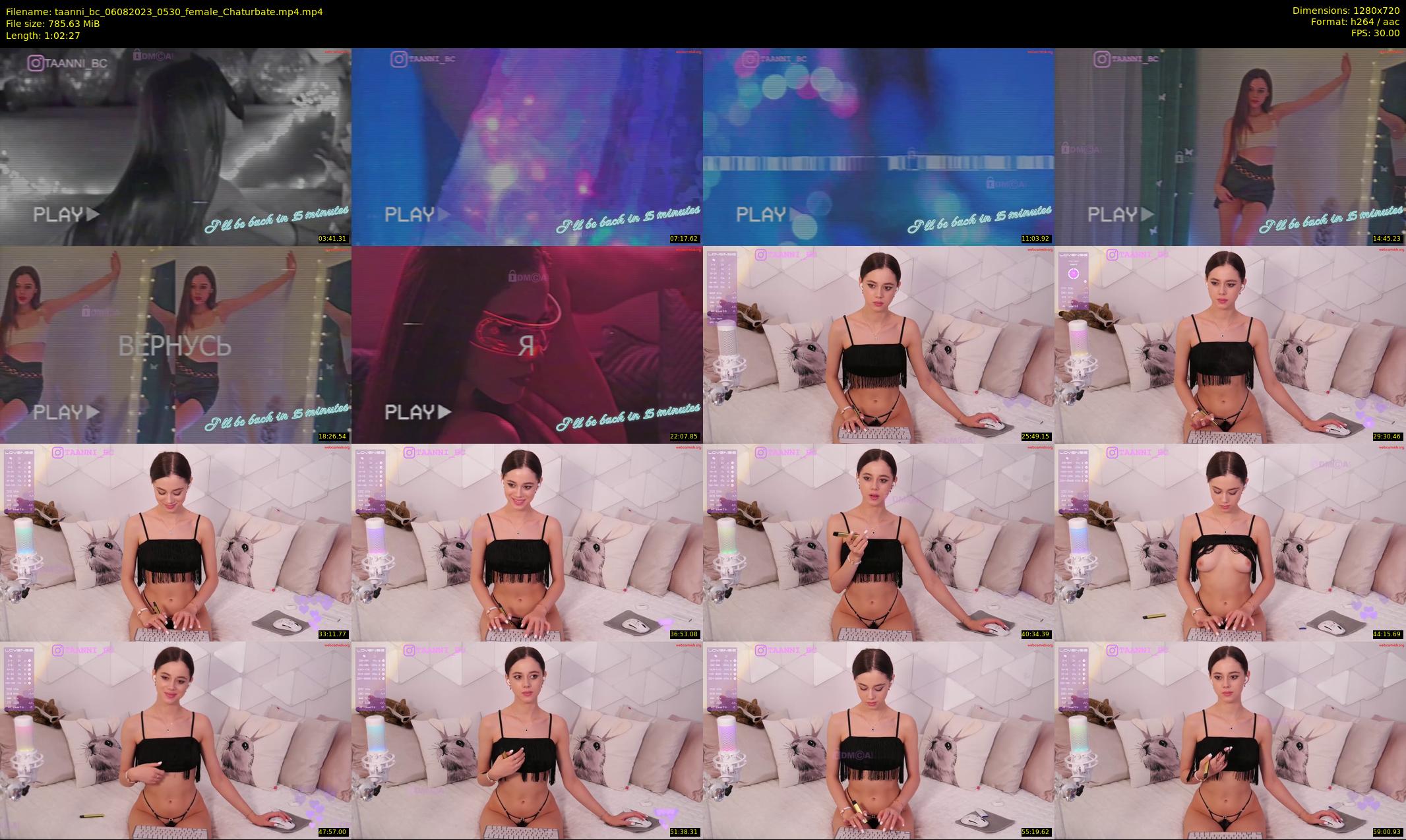taanni_bc — 63 minute Chaturbate female cam show recording, 720p, Aug 6, 2023