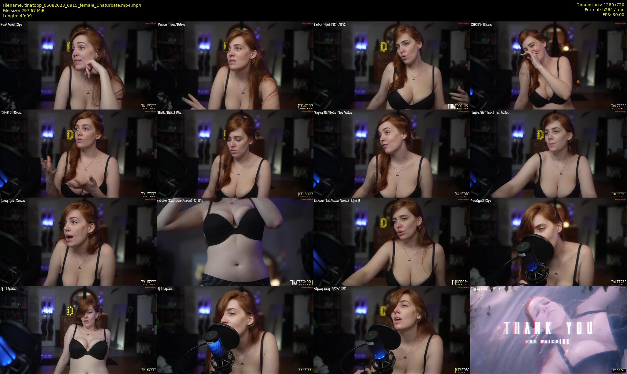 tinatopp — 41 minute Chaturbate female cam show recording, 720p, Aug 5, 2023