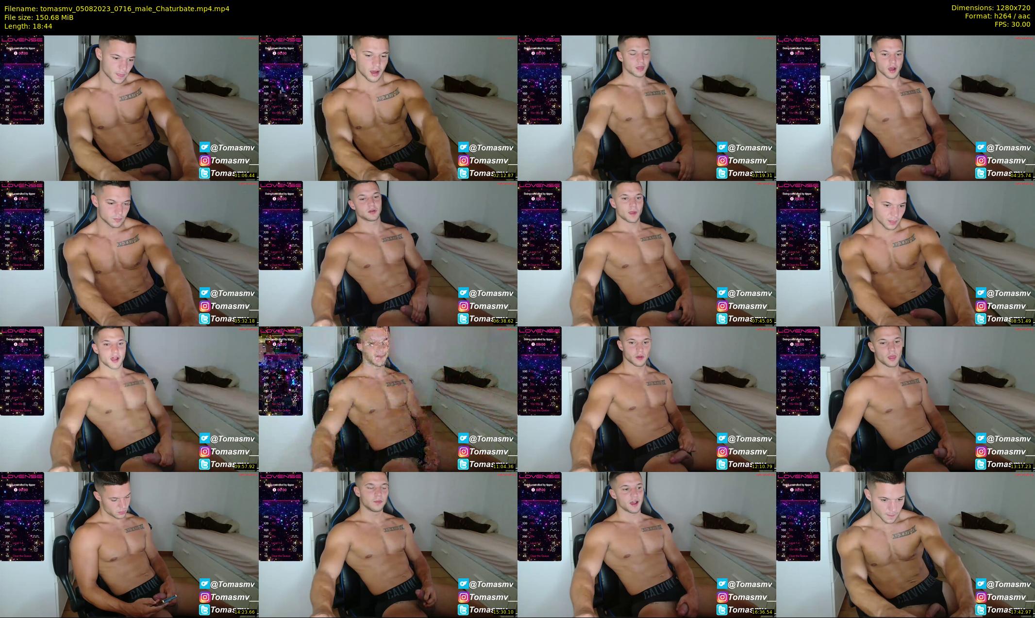 tomasmv — 19 minute Chaturbate male cam show recording, 720p, Aug 5, 2023