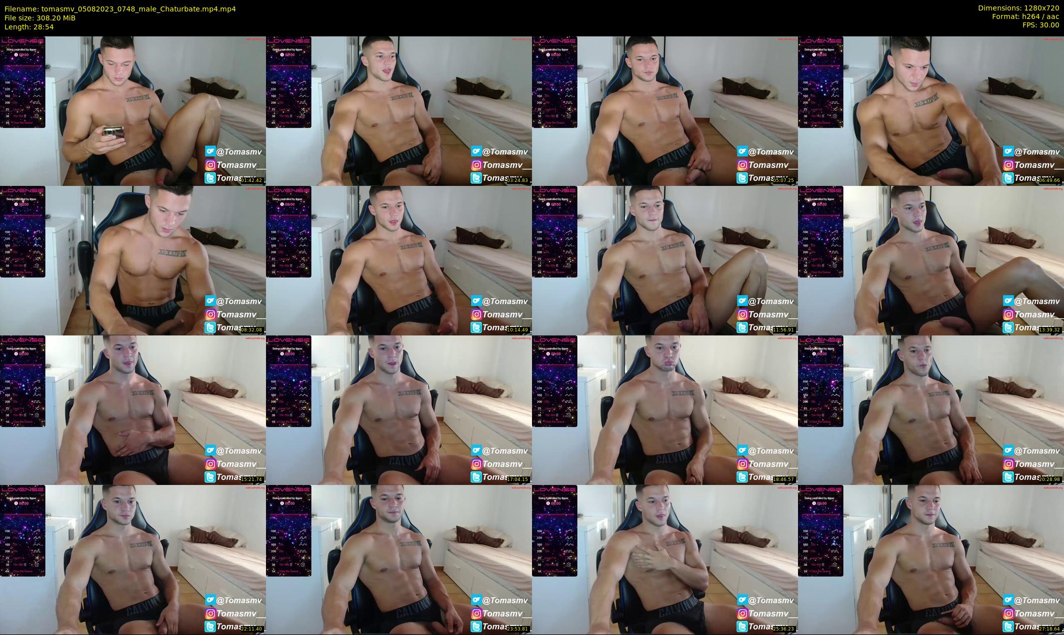 tomasmv — 29 minute Chaturbate male cam show recording, 720p, Aug 5, 2023