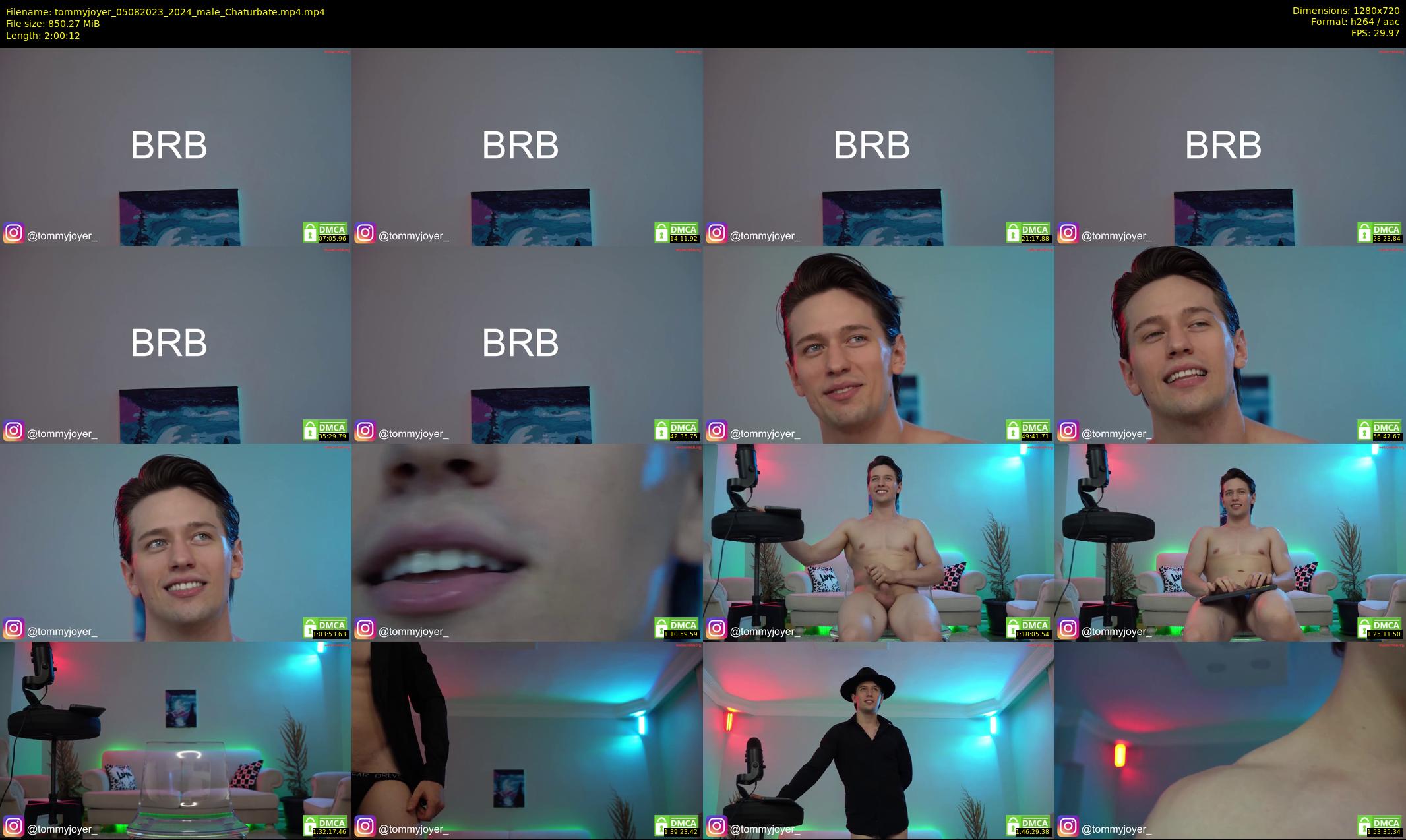 tommyjoyer — 121 minute Chaturbate male cam show recording, 720p, Aug 5, 2023