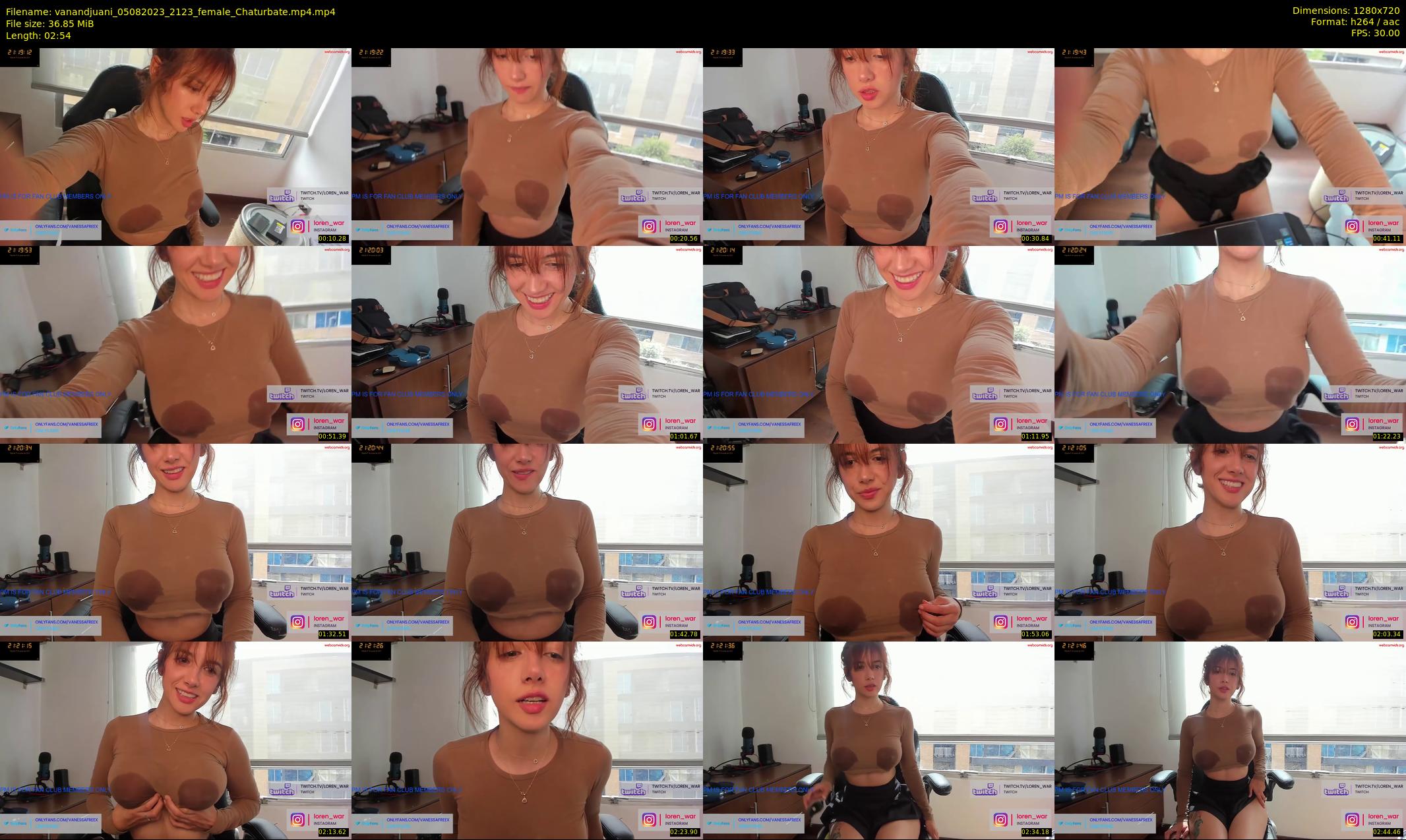 vanandjuani — 3 minute Chaturbate female cam show recording, 720p, Aug 5, 2023