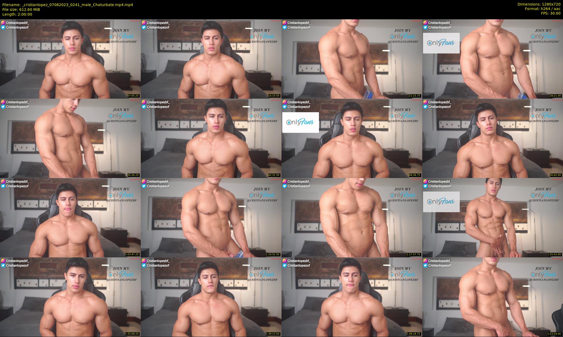 _cristianlopez — 120 minute Chaturbate male cam show recording, 720p, Aug 7, 2023