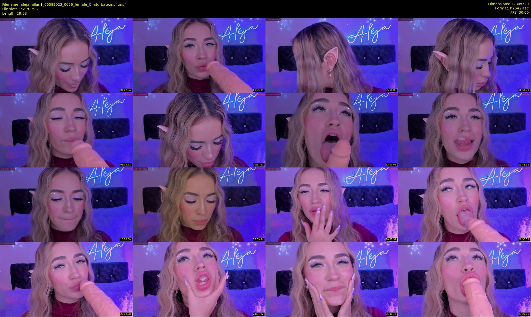 alejamillan1 — 30 minute Chaturbate female cam show recording, 720p, Aug 6, 2023