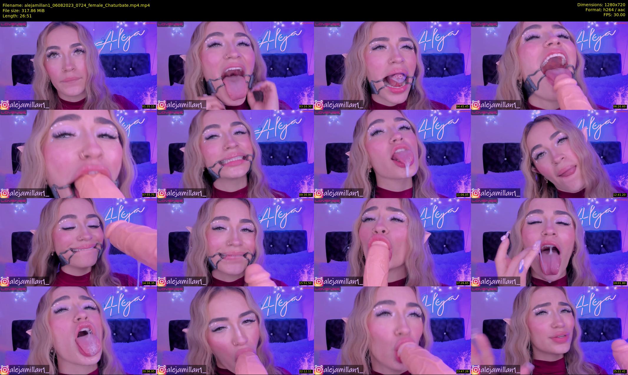 alejamillan1 — 27 minute Chaturbate female cam show recording, 720p, Aug 6, 2023