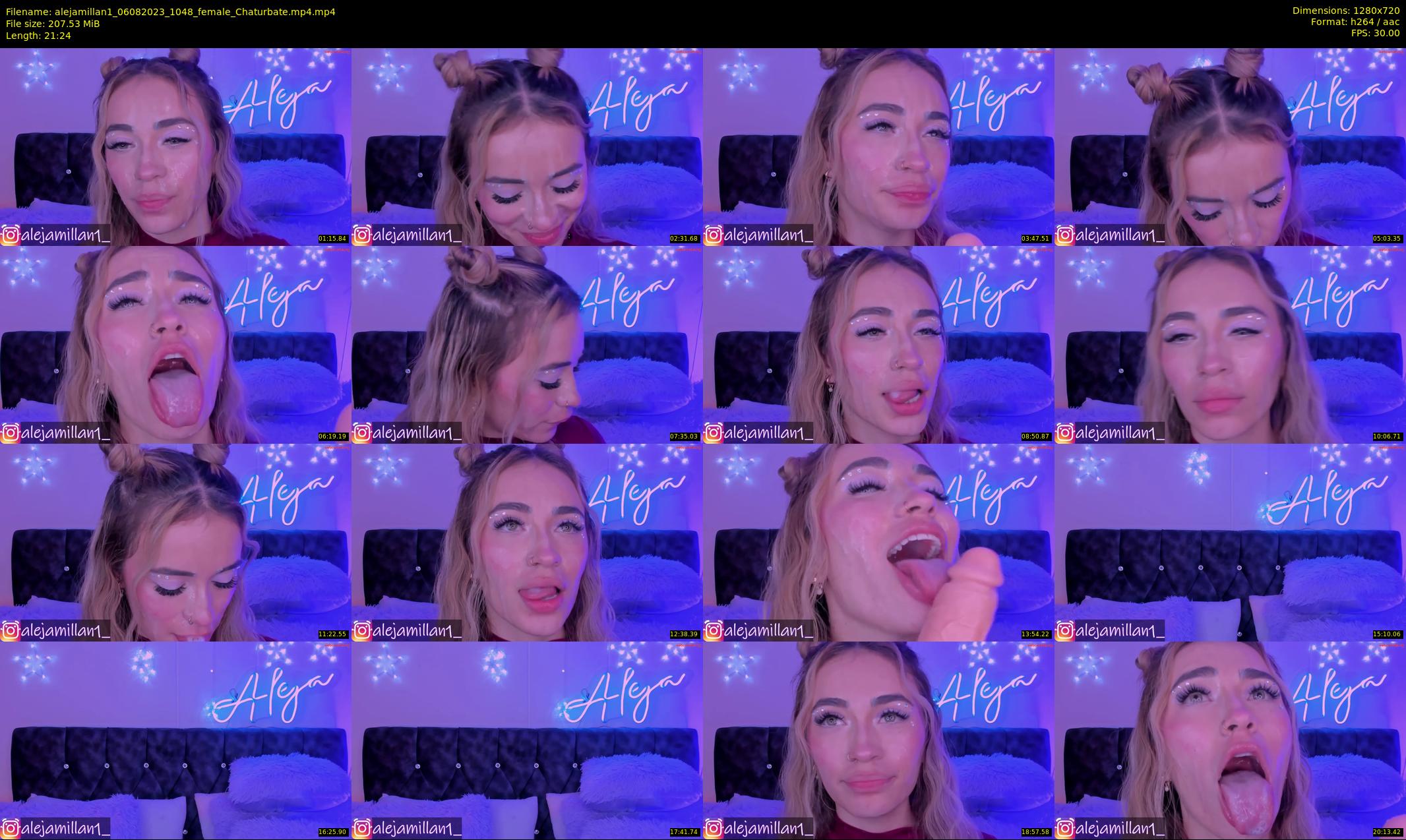 alejamillan1 — 22 minute Chaturbate female cam show recording, 720p, Aug 6, 2023