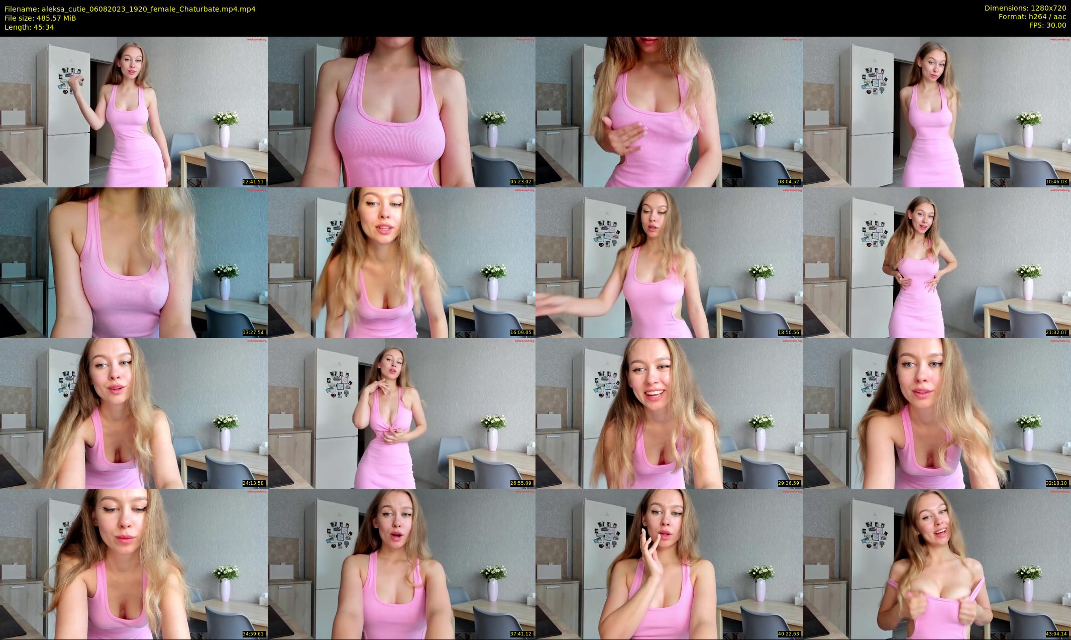 aleksa_cutie — 46 minute Chaturbate female cam show recording, 720p, Aug 6, 2023