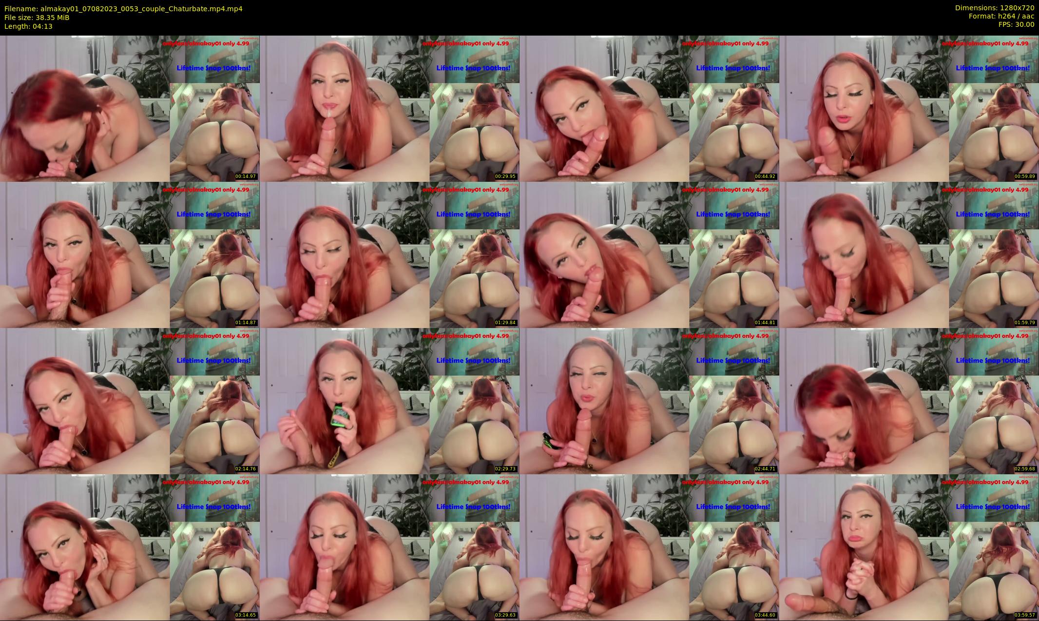 almakay01 — 5 minute Chaturbate couple cam show recording, 720p, Aug 7, 2023