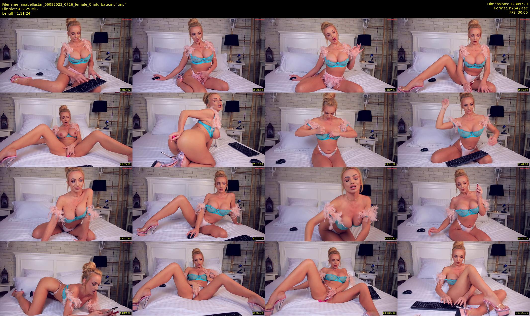 anabellastar — 72 minute Chaturbate female cam show recording, 720p, Aug 6, 2023