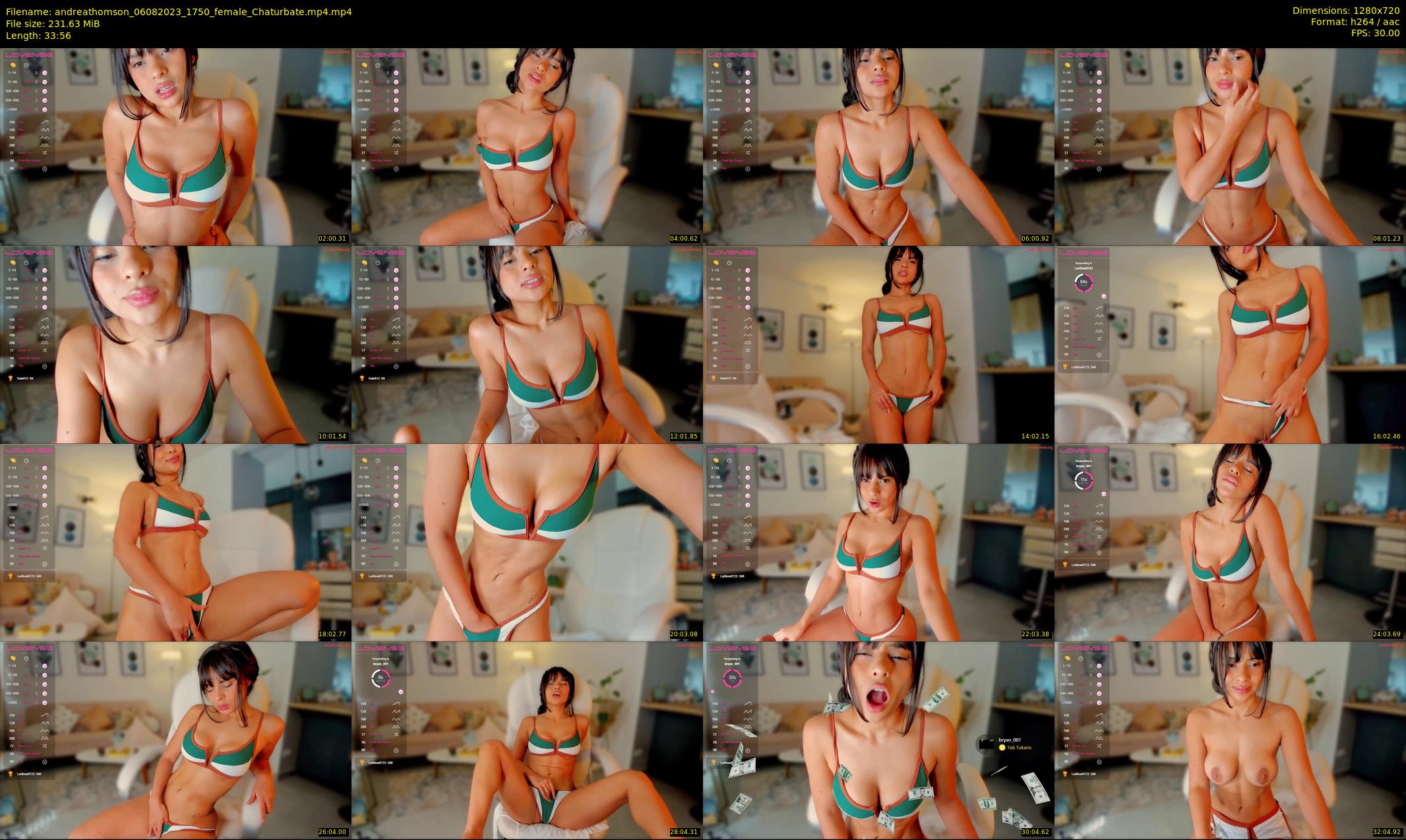 andreathomson — 34 minute Chaturbate female cam show recording, 720p, Aug 6, 2023