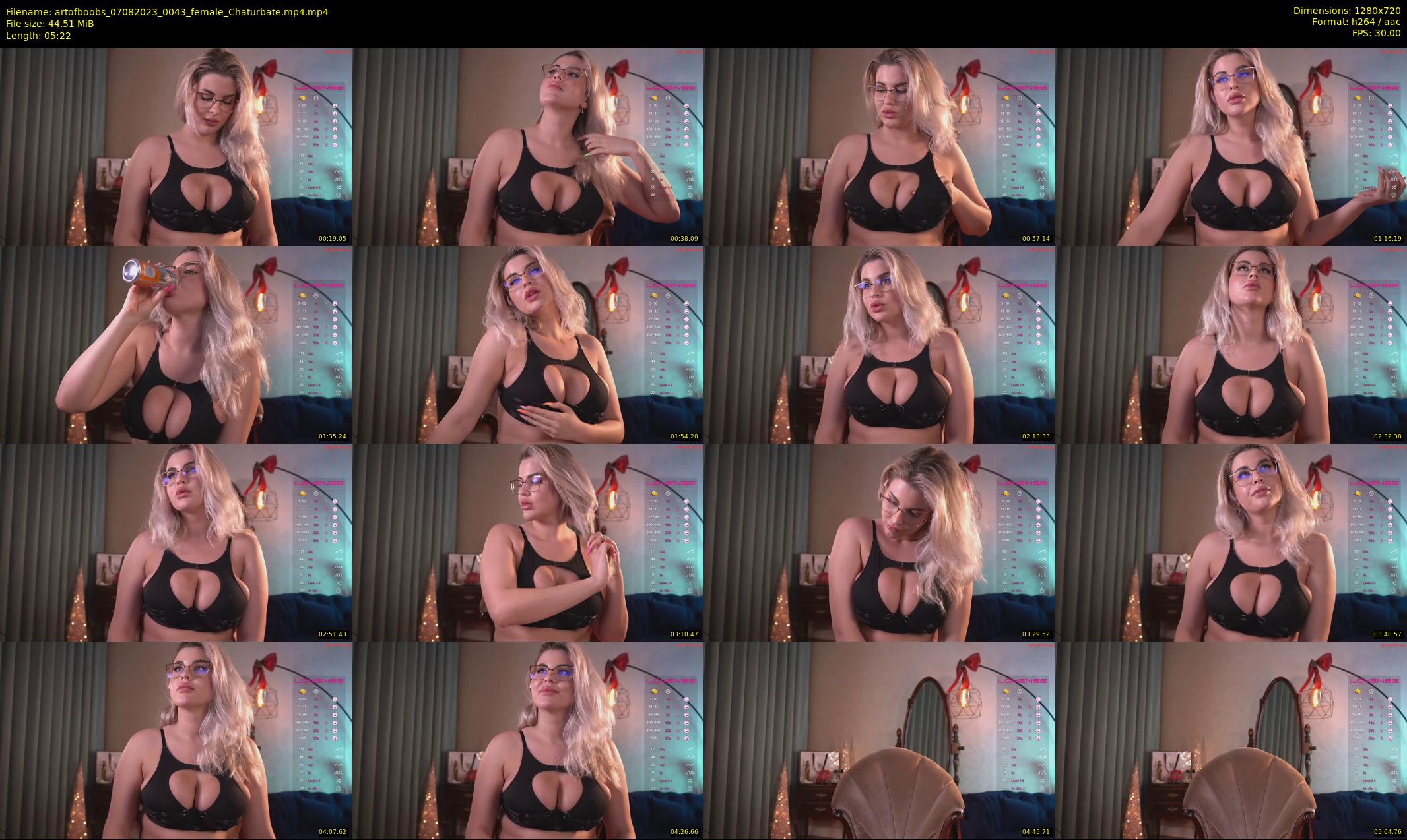 artofboobs — 6 minute Chaturbate female cam show recording, 720p, Aug 7, 2023
