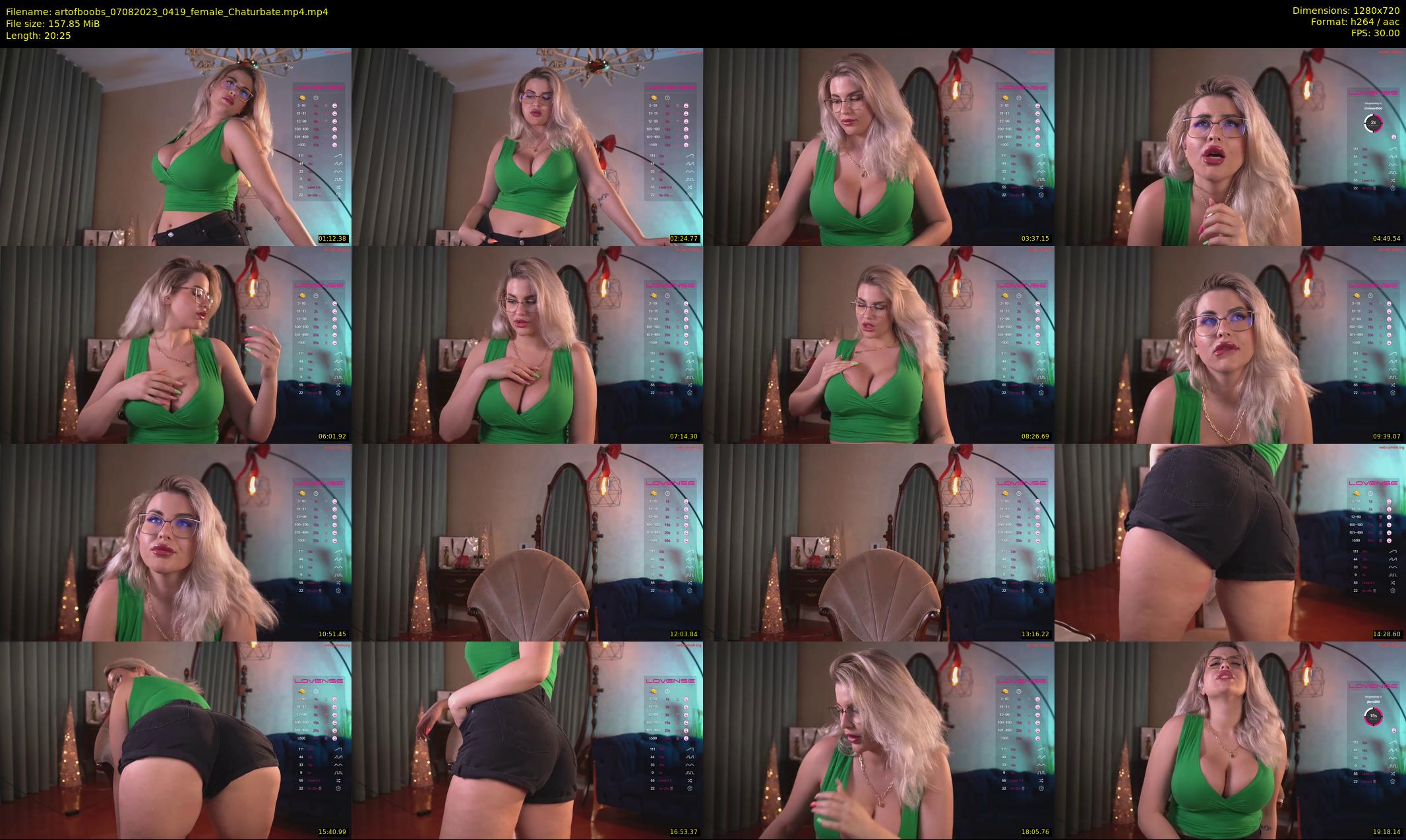 artofboobs — 21 minute Chaturbate female cam show recording, 720p, Aug 7, 2023