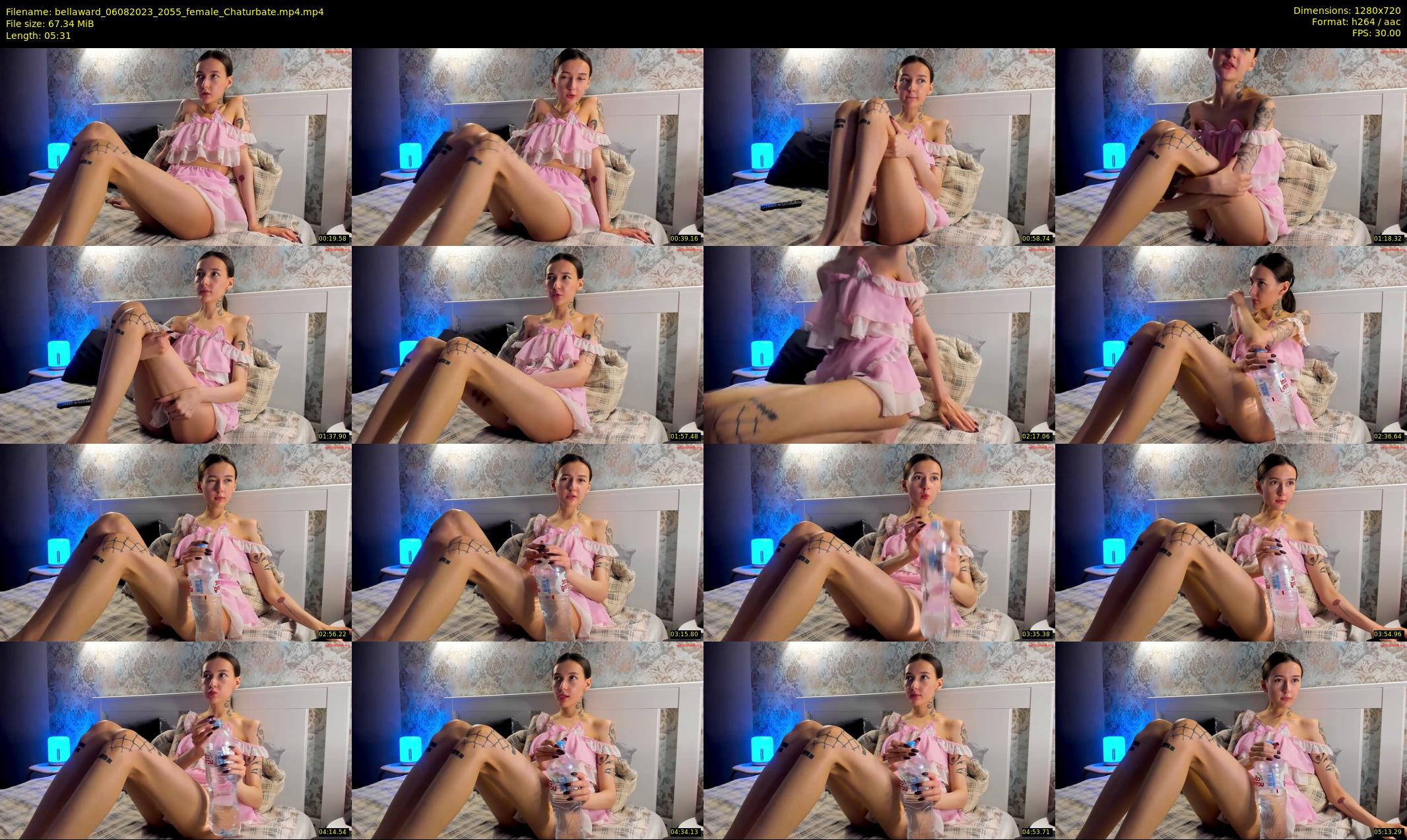 bellaward — 6 minute Chaturbate female cam show recording, 720p, Aug 6, 2023