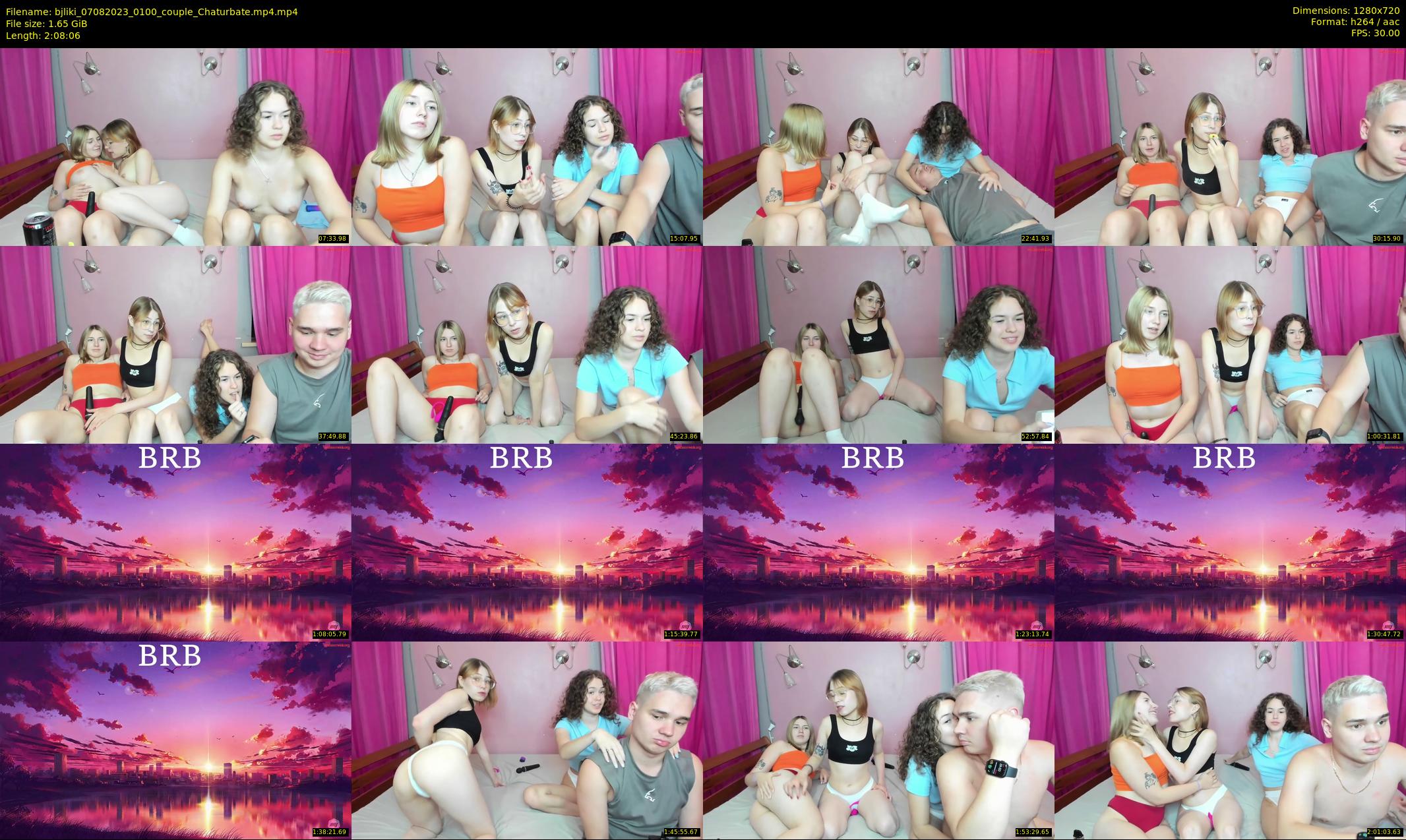 bjliki — 129 minute Chaturbate couple cam show recording, 720p, Aug 7, 2023