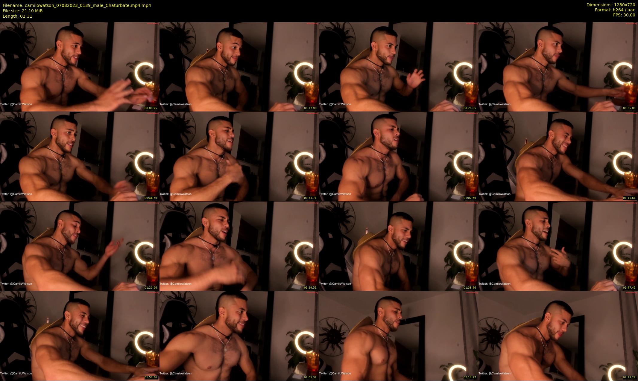 camilowatson — 3 minute Chaturbate male cam show recording, 720p, Aug 7, 2023