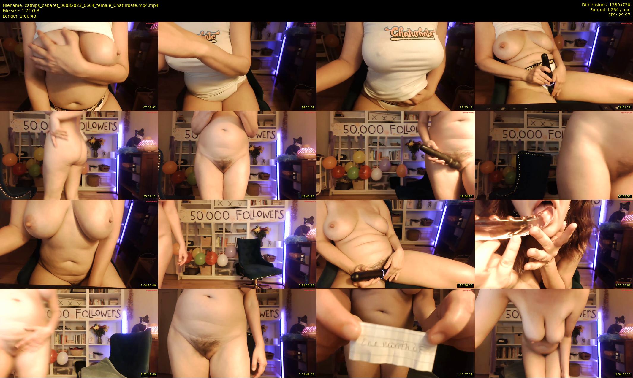 catnips_cabaret — 121 minute Chaturbate female cam show recording, 720p, Aug 6, 2023