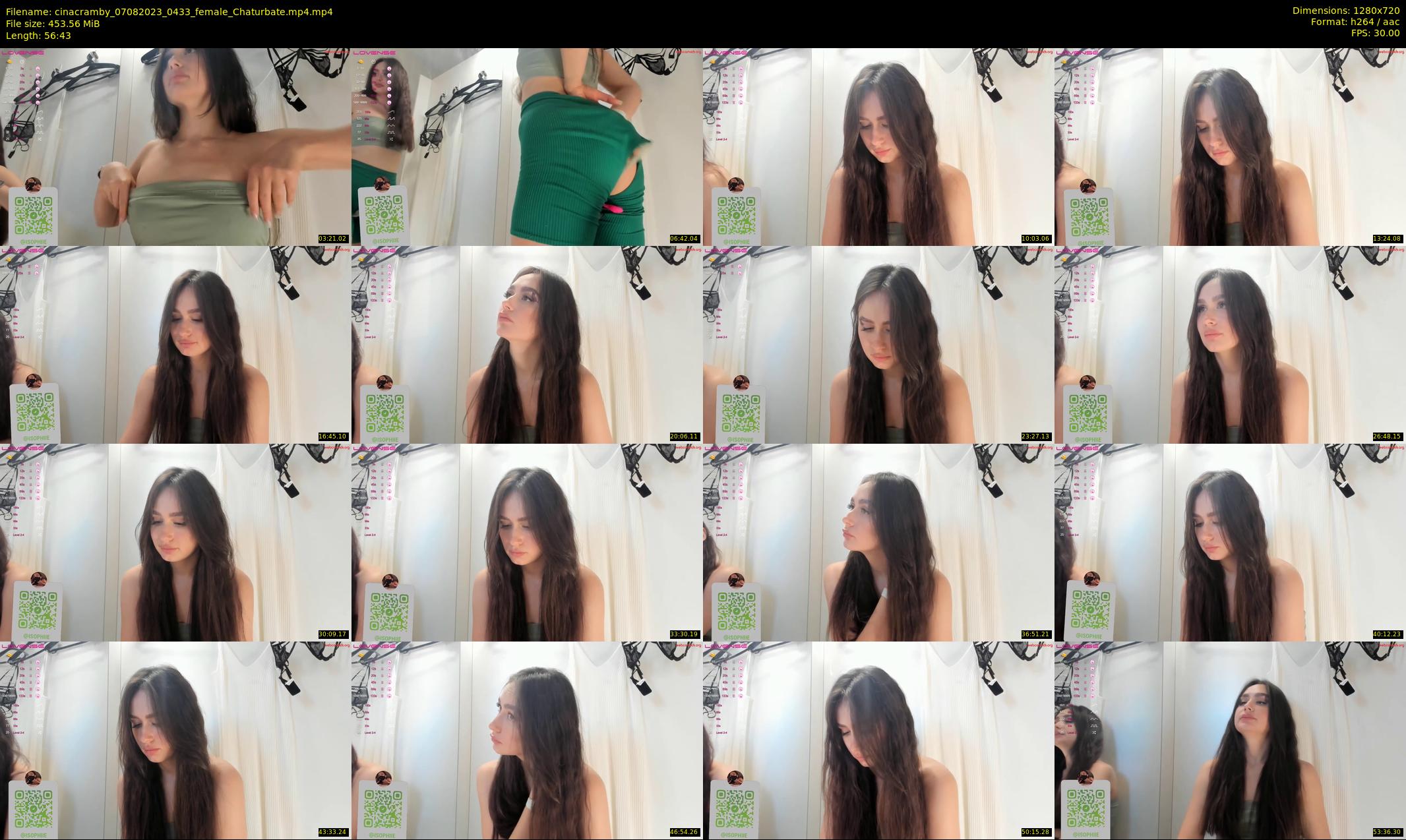 cinacramby — 57 minute Chaturbate female cam show recording, 720p, Aug 7, 2023