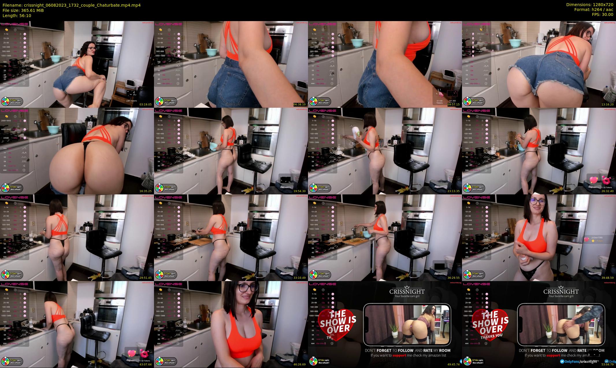 crissnight — 57 minute Chaturbate female cam show recording, 720p, Aug 6, 2023