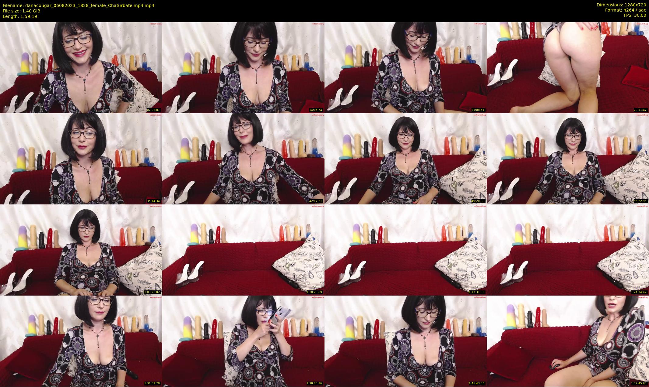danacougar — 120 minute Chaturbate female cam show recording, 720p, Aug 6, 2023