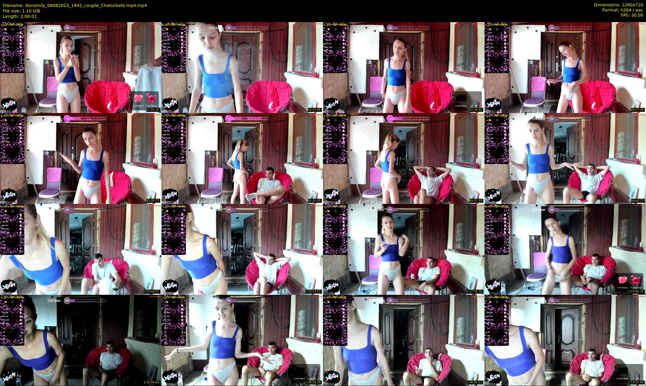 danamily — 121 minute Chaturbate female cam show recording, 720p, Aug 6, 2023