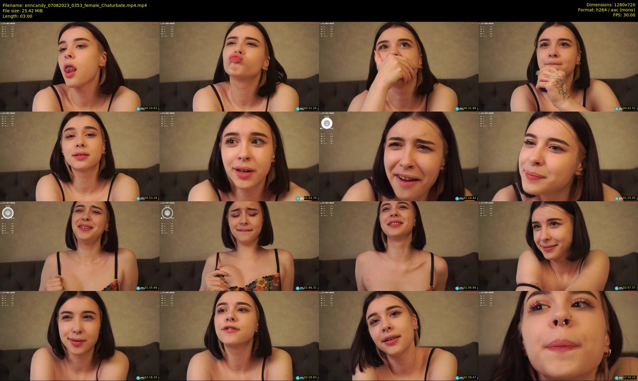 enncandy — 3 minute Chaturbate female cam show recording, 720p, Aug 7, 2023