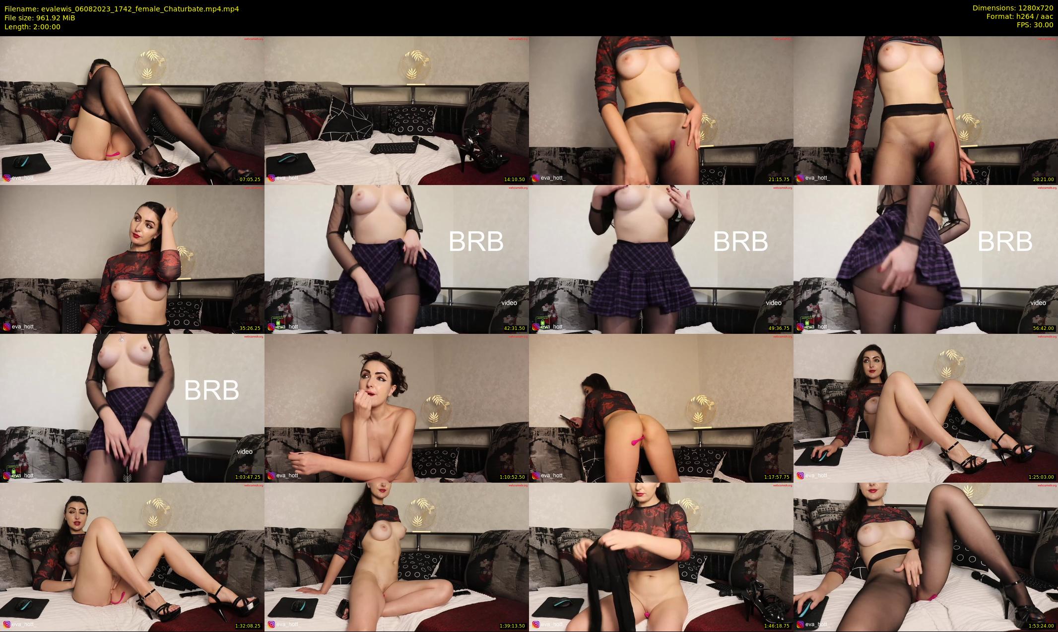 evalewis — 120 minute Chaturbate female cam show recording, 720p, Aug 6, 2023