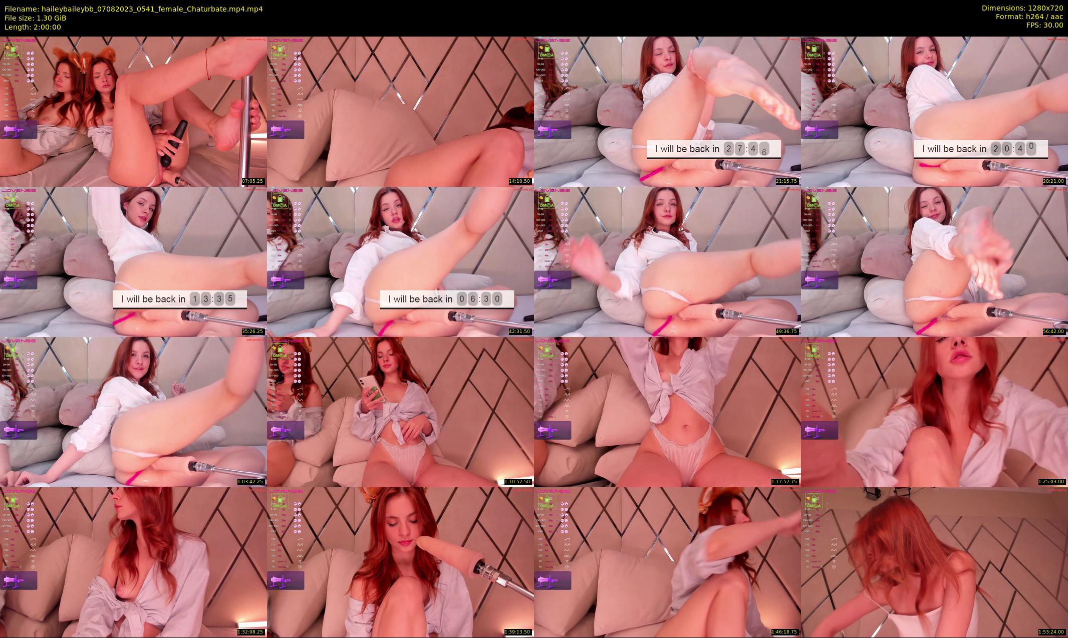 haileybaileybb — 120 minute Chaturbate female cam show recording, 720p, Aug 7, 2023
