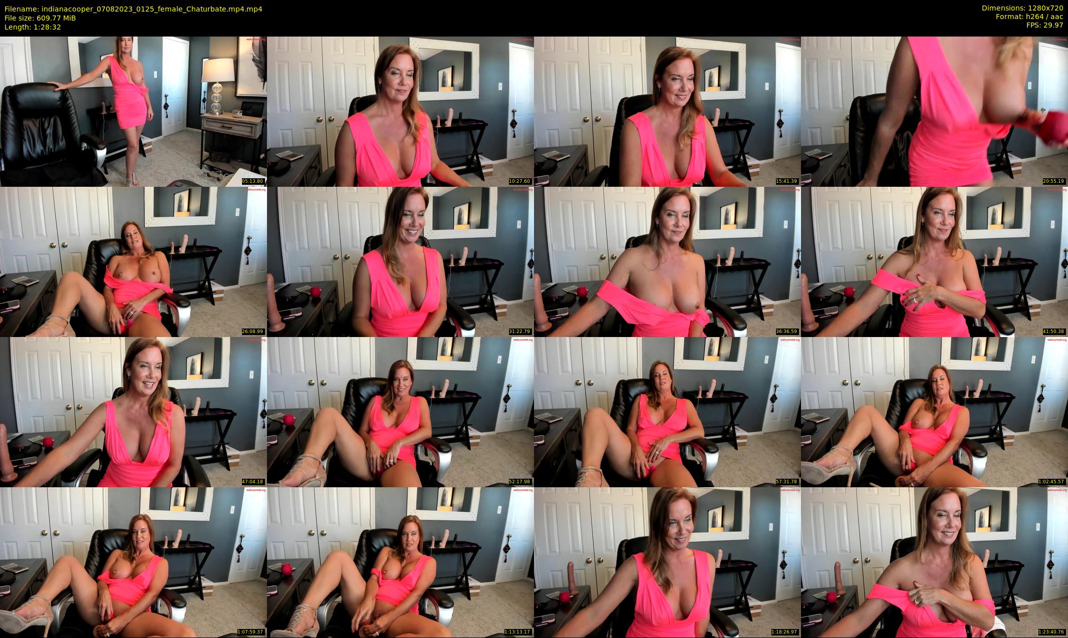 indianacooper — 89 minute Chaturbate female cam show recording, 720p, Aug 7, 2023