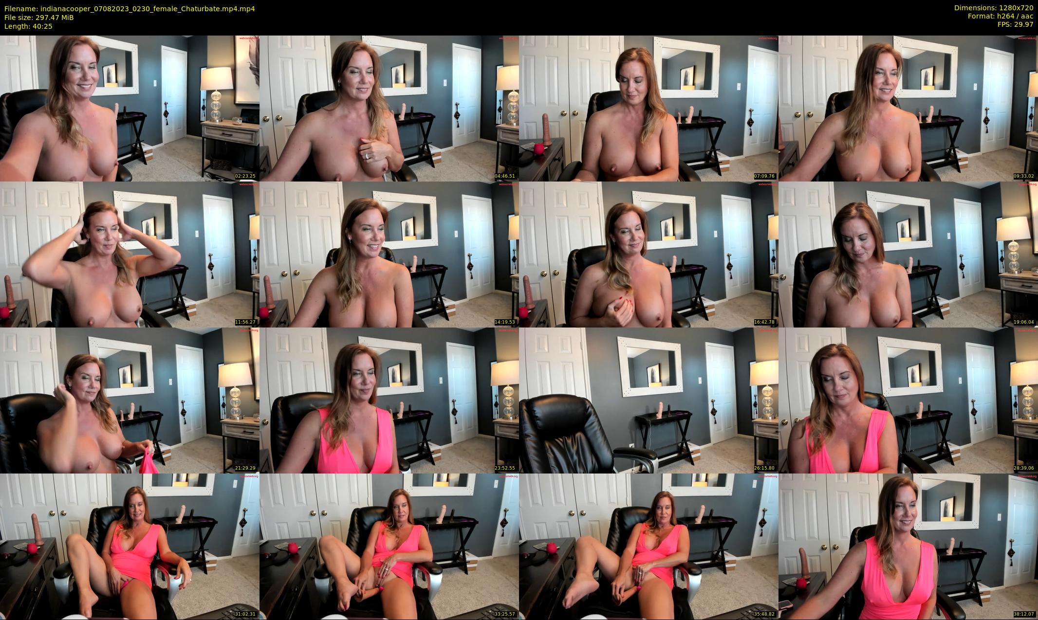 indianacooper — 41 minute Chaturbate female cam show recording, 720p, Aug 7, 2023
