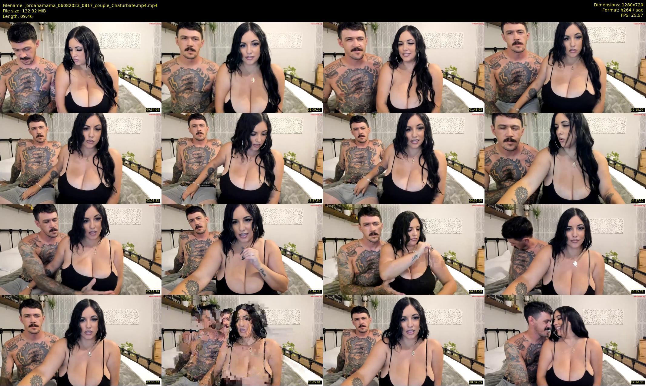jordanamama — 10 minute Chaturbate couple cam show recording, 720p, Aug 6, 2023