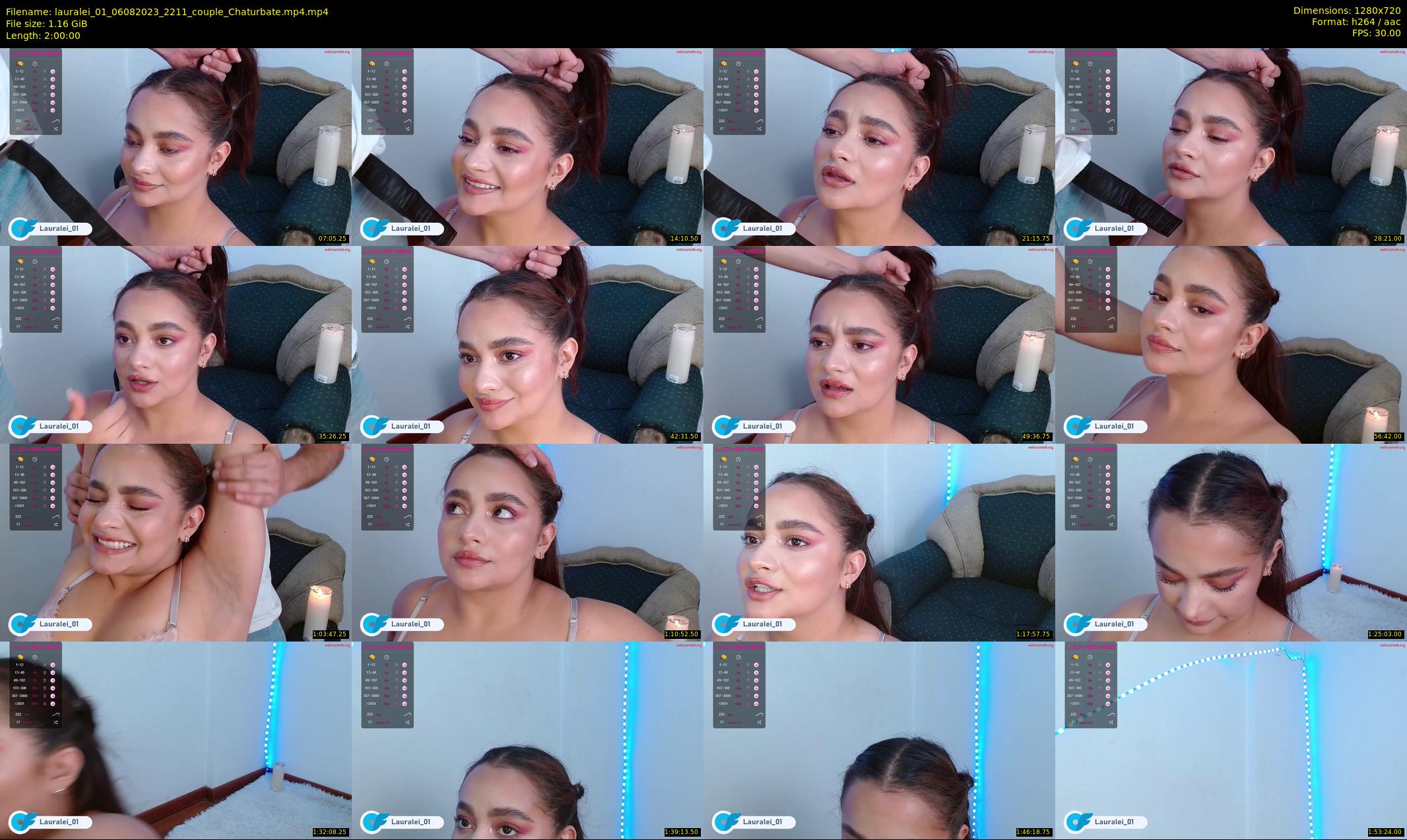 lauralei_01 — 120 minute Chaturbate couple cam show recording, 720p, Aug 6, 2023