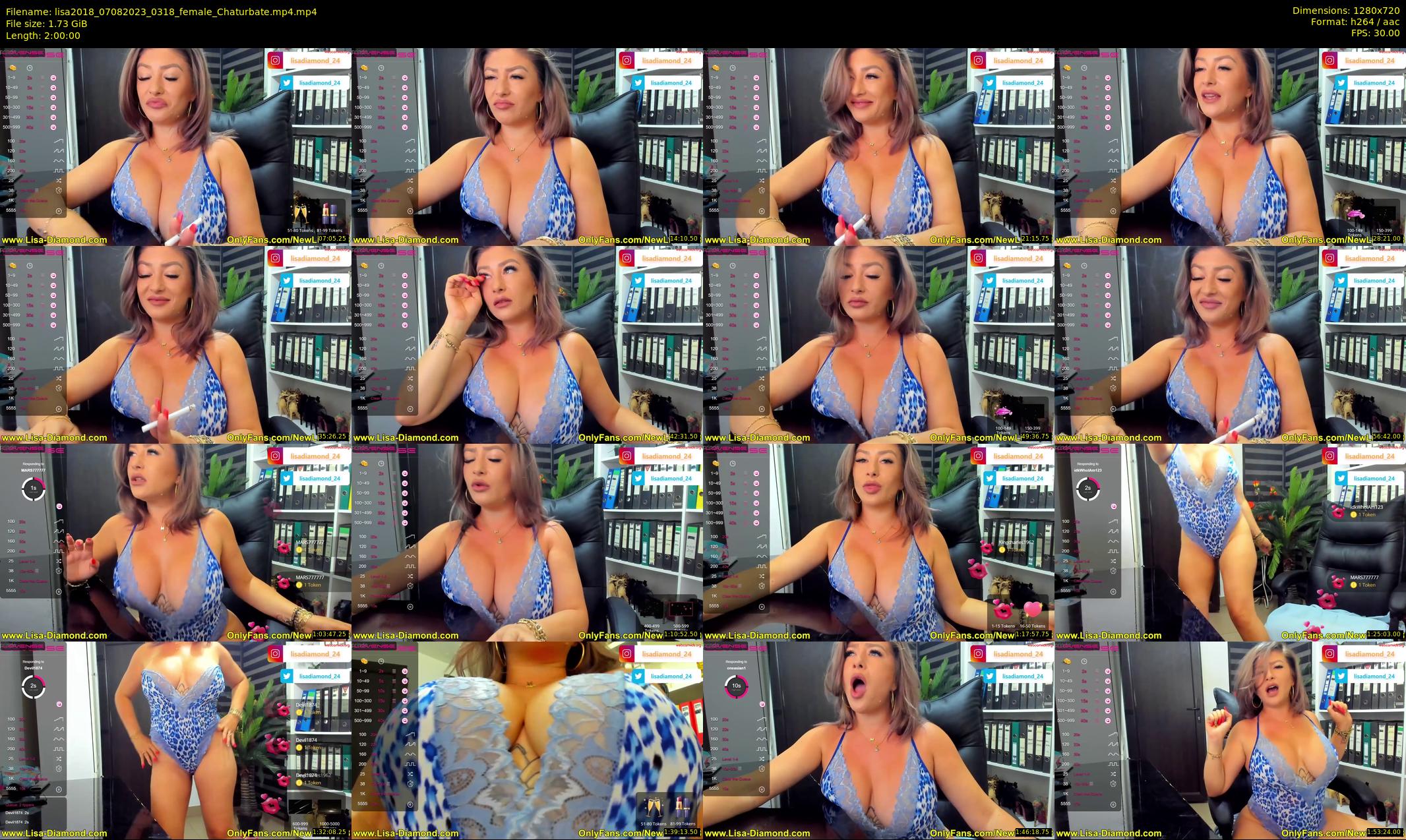 lisa2018 — 120 minute Chaturbate female cam show recording, 720p, Aug 7, 2023