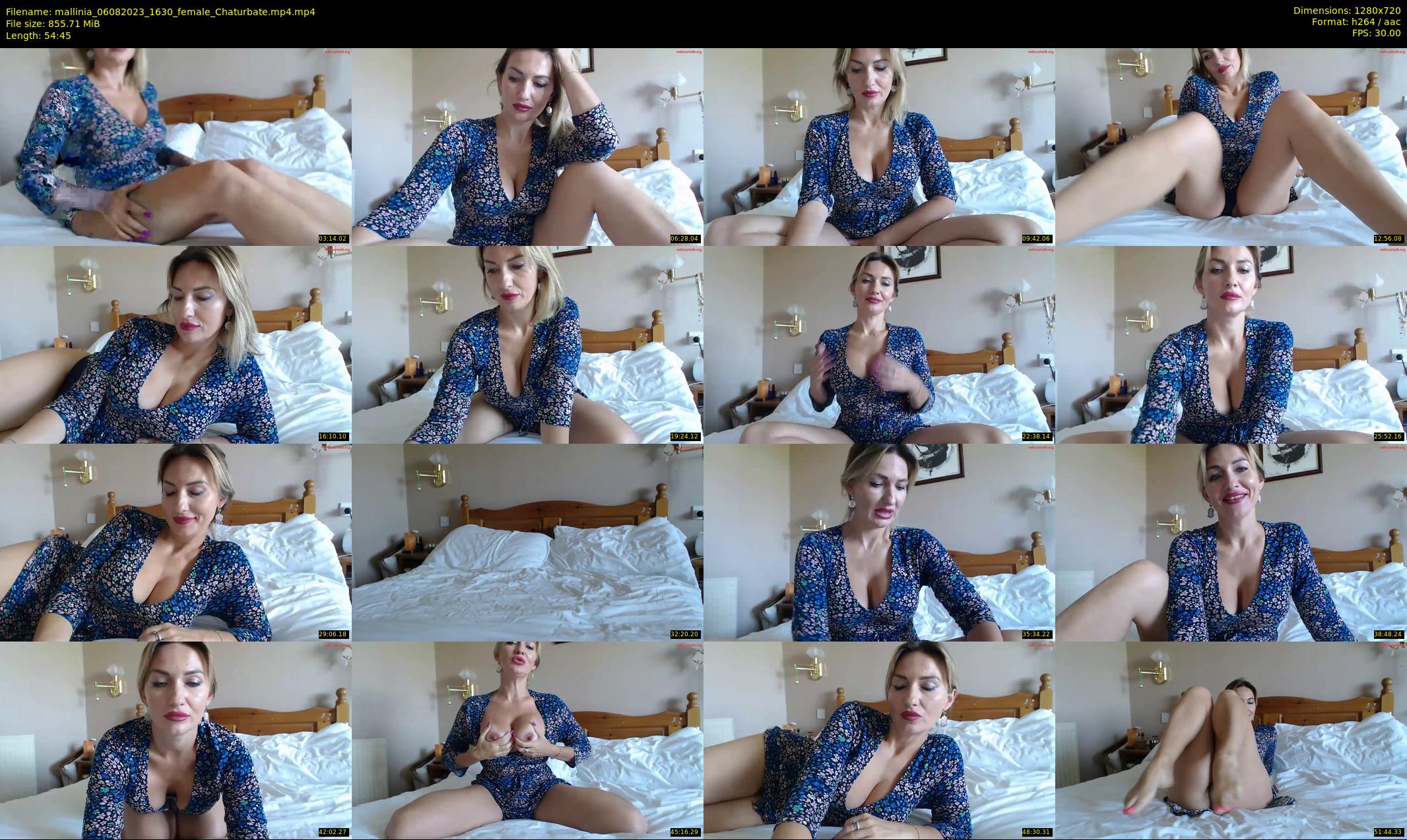 mallinia — 55 minute Chaturbate female cam show recording, 720p, Aug 6, 2023
