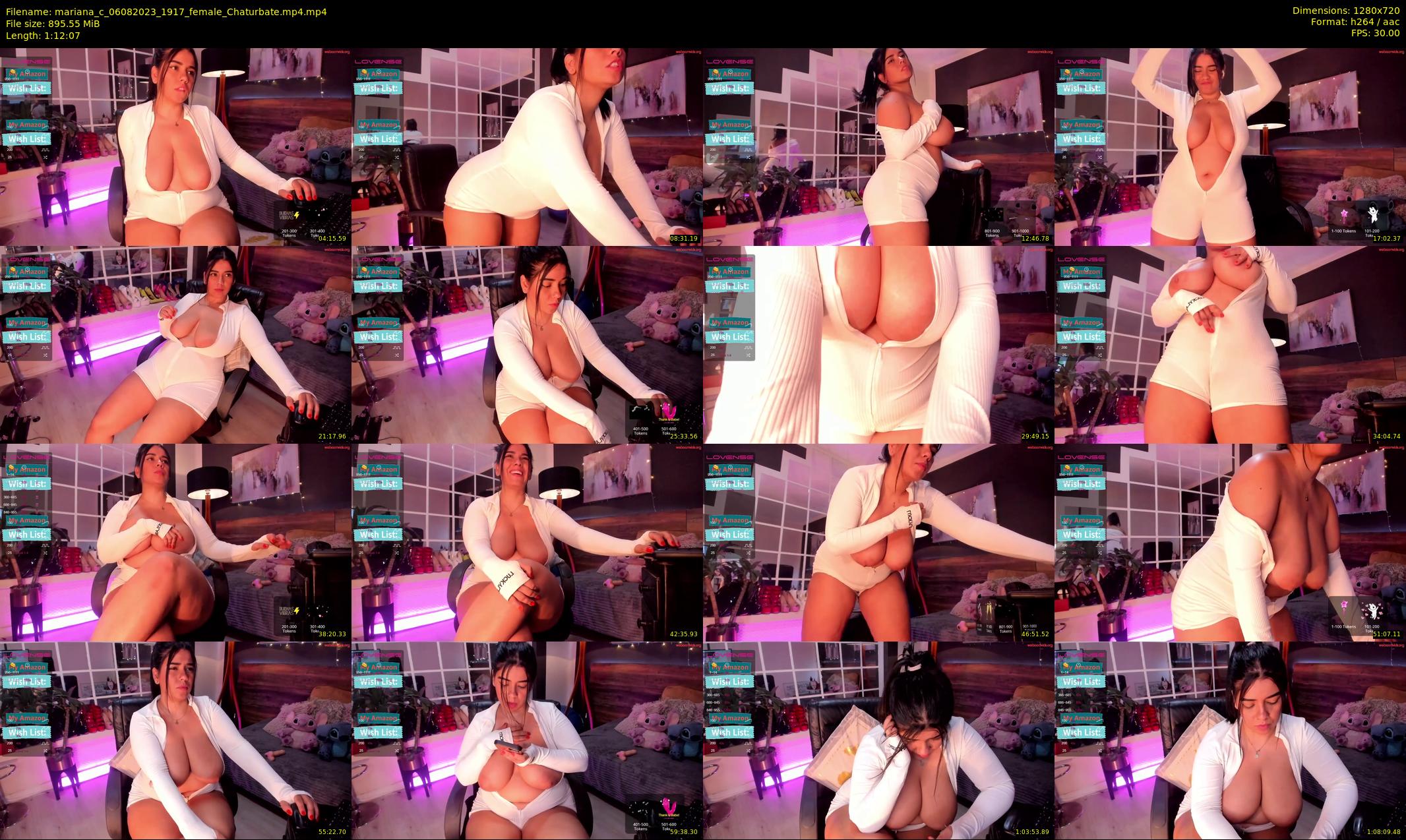 mariana_c — 73 minute Chaturbate female cam show recording, 720p, Aug 6, 2023