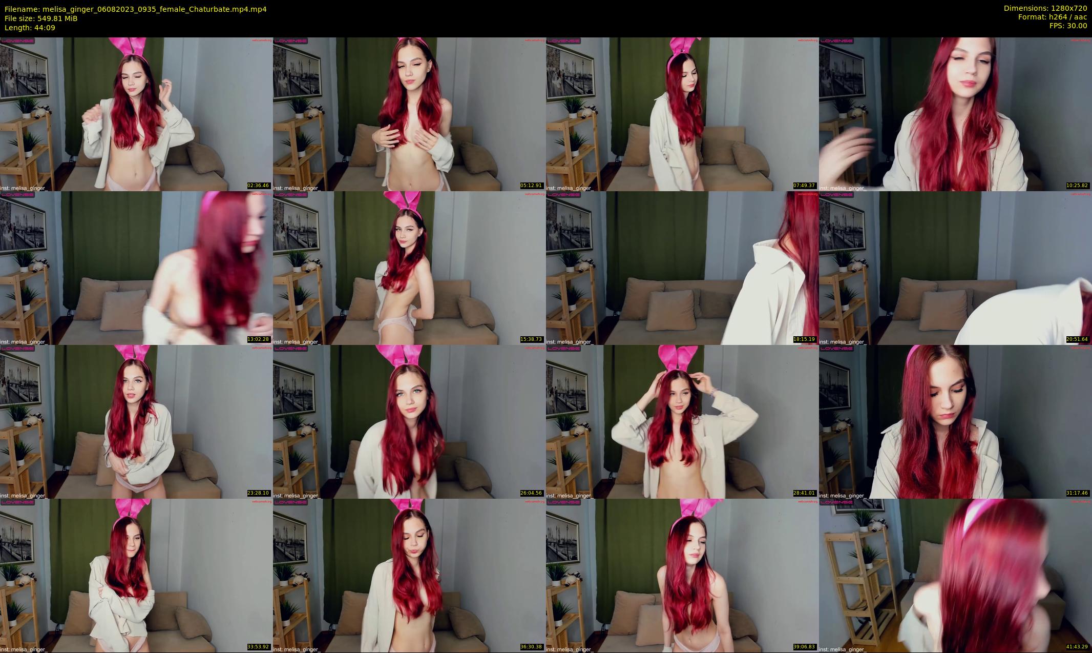 melisa_ginger — 45 minute Chaturbate female cam show recording, 720p, Aug 6, 2023