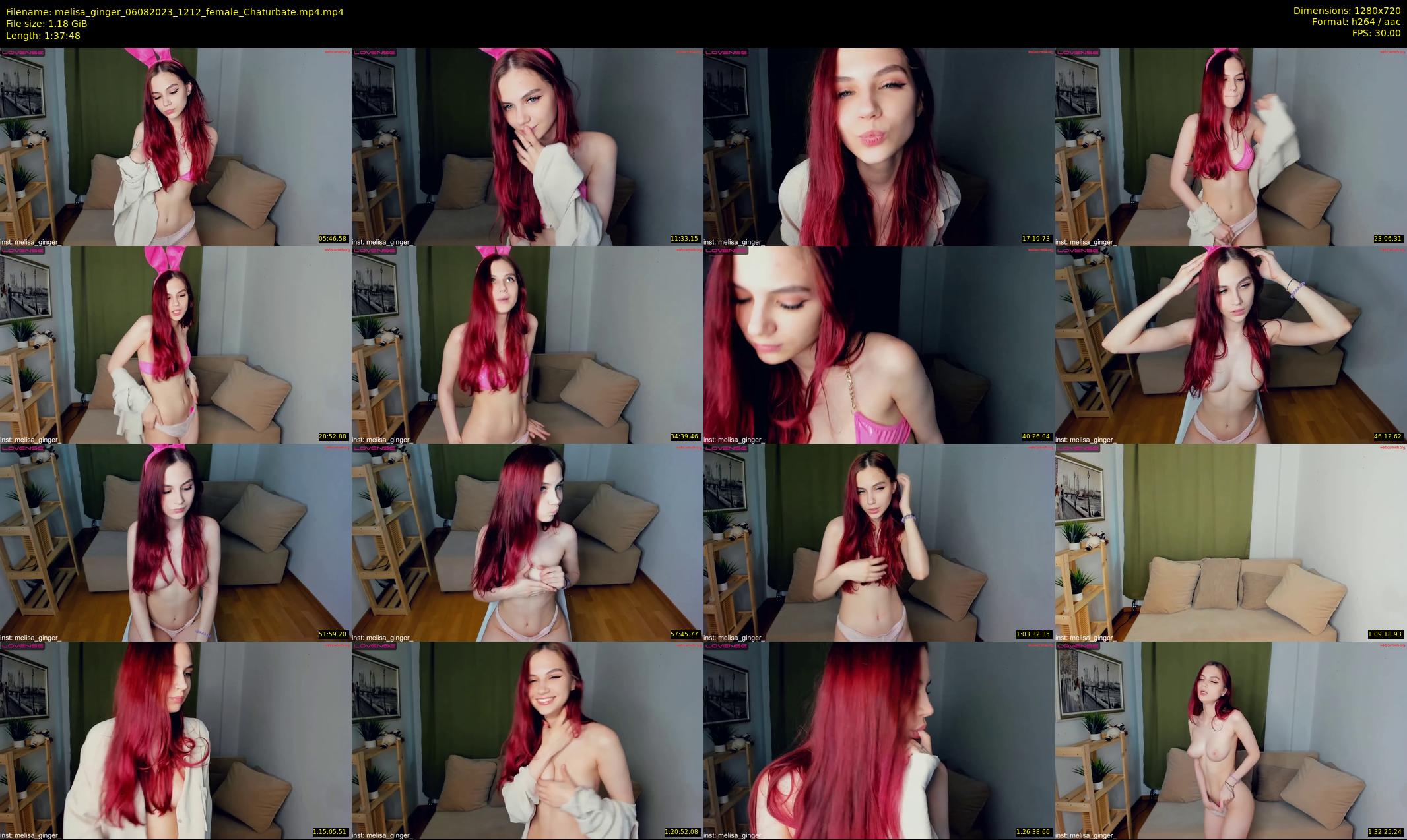 melisa_ginger — 98 minute Chaturbate female cam show recording, 720p, Aug 6, 2023