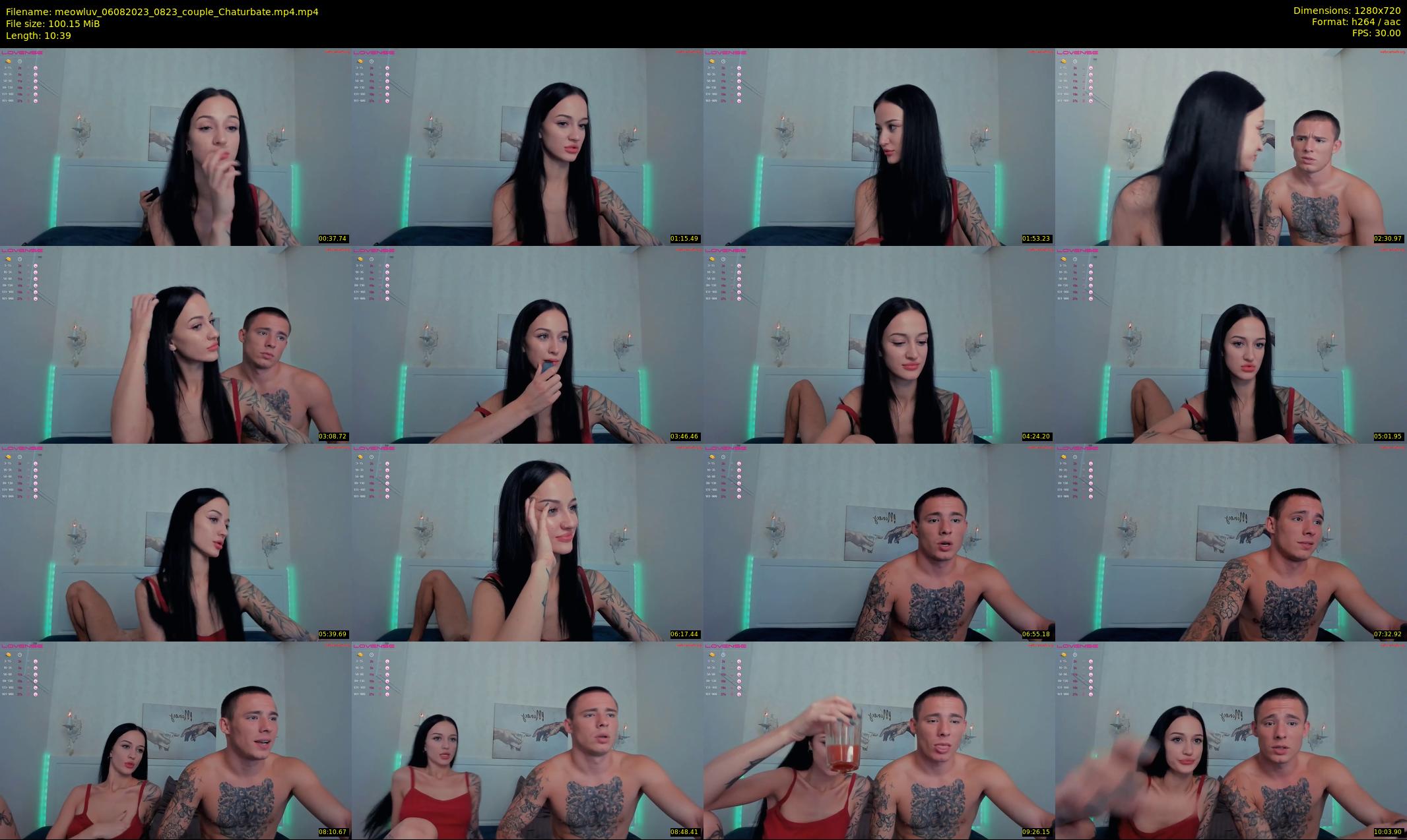 meowluv — 11 minute Chaturbate couple cam show recording, 720p, Aug 6, 2023