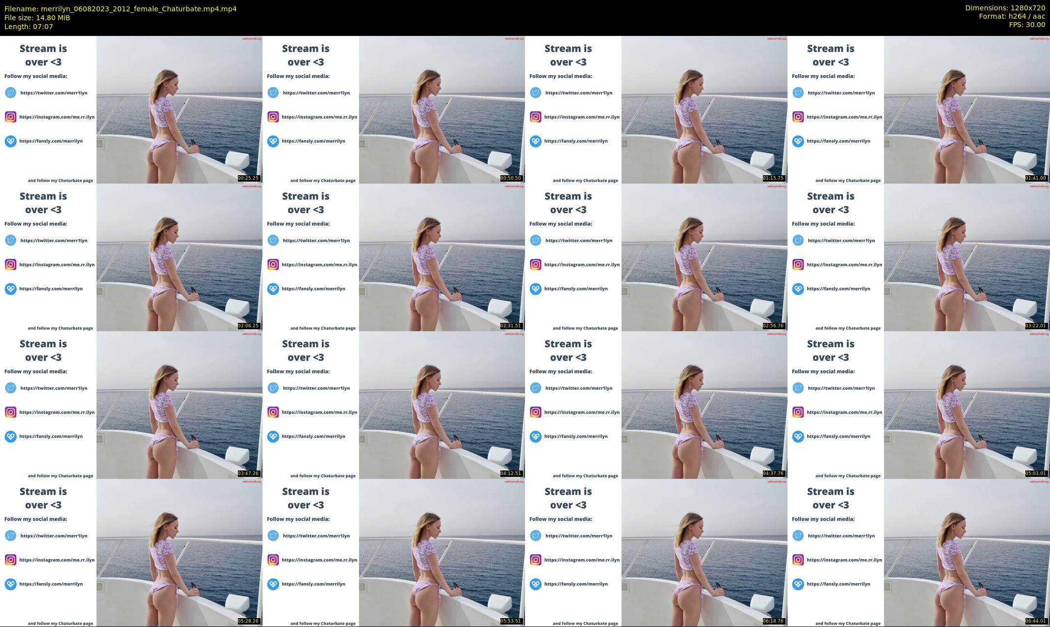 merrilyn — 8 minute Chaturbate female cam show recording, 720p, Aug 6, 2023