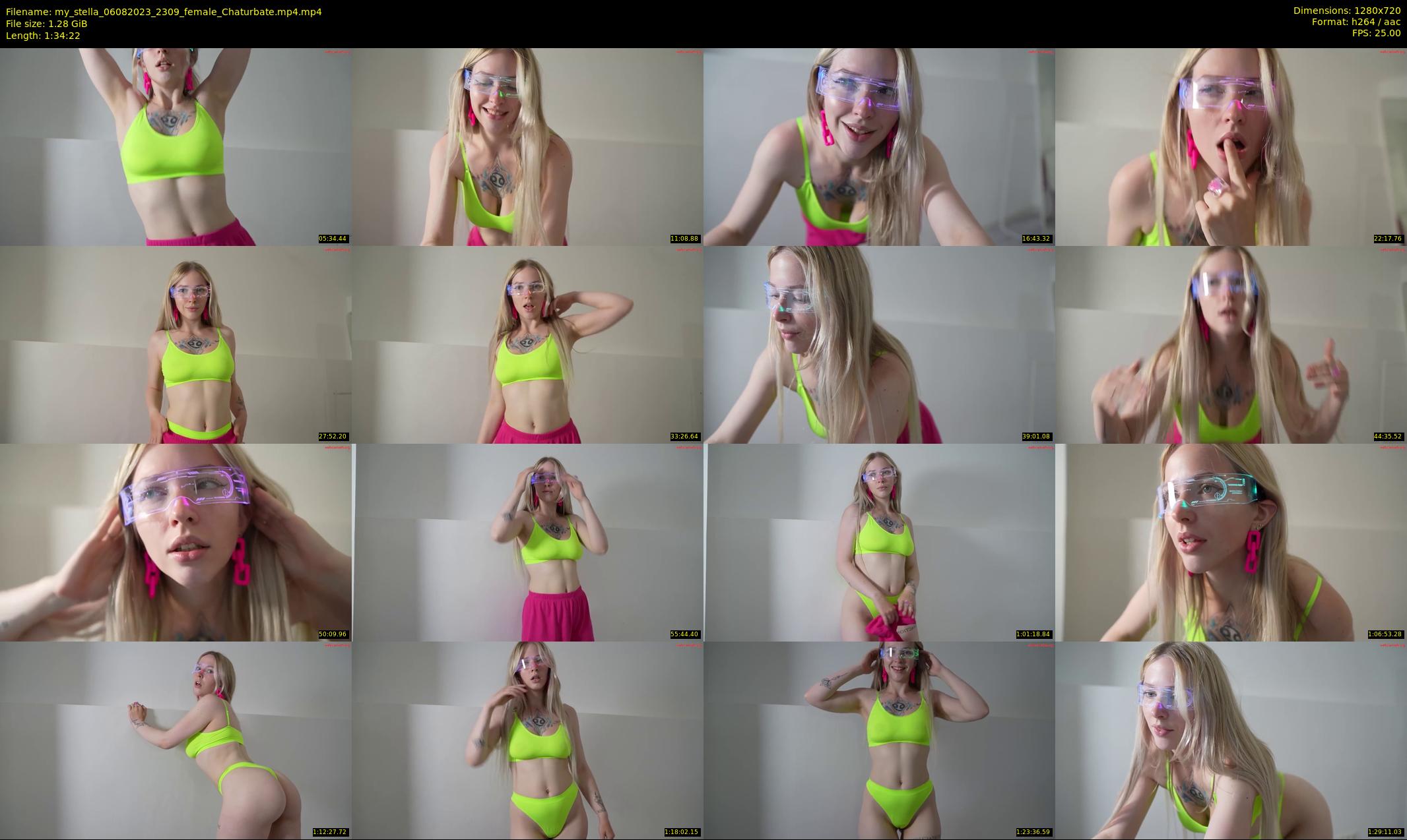 my_stella — 95 minute Chaturbate female cam show recording, 720p, Aug 6, 2023