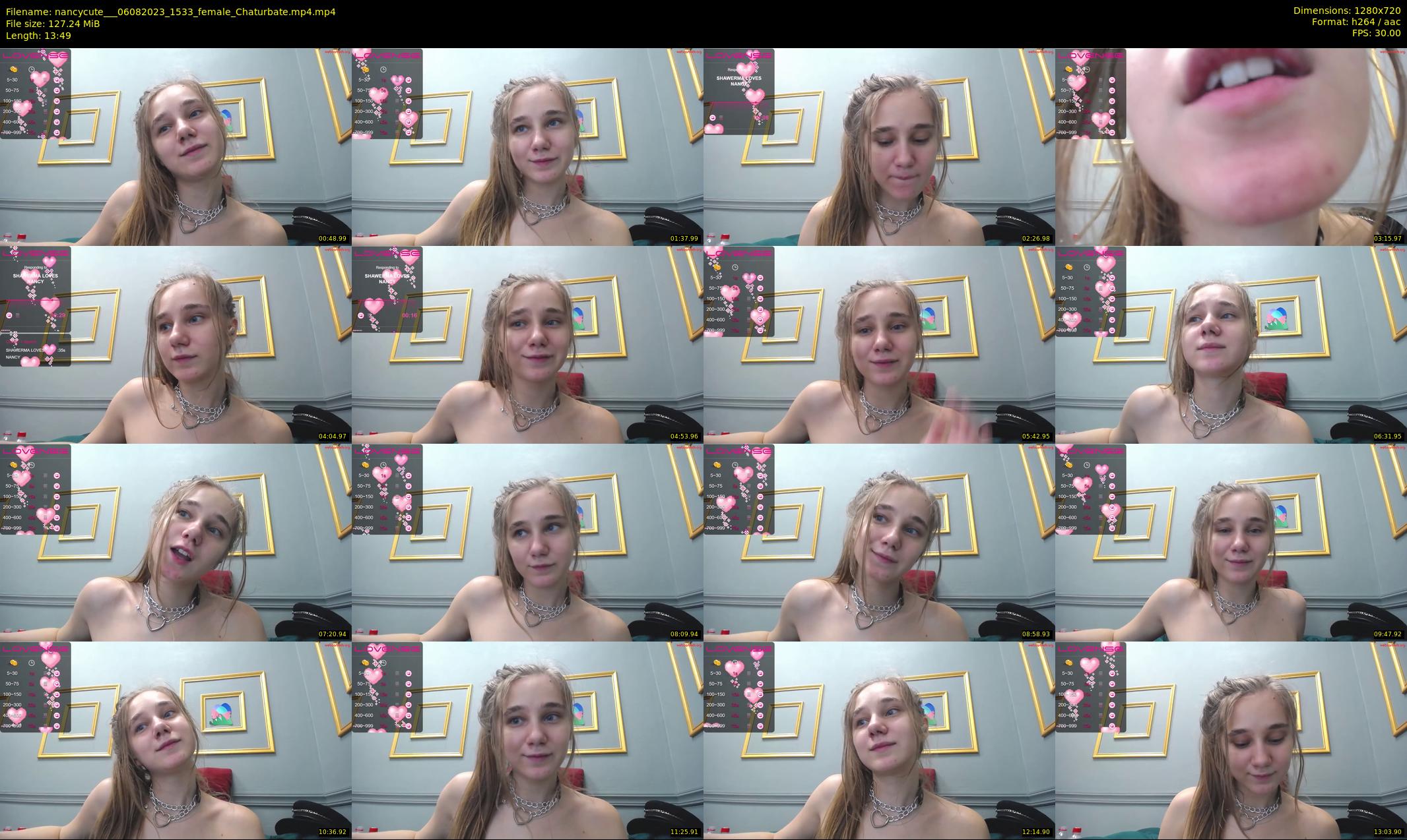 nancycute__ — 14 minute Chaturbate female cam show recording, 720p, Aug 6, 2023