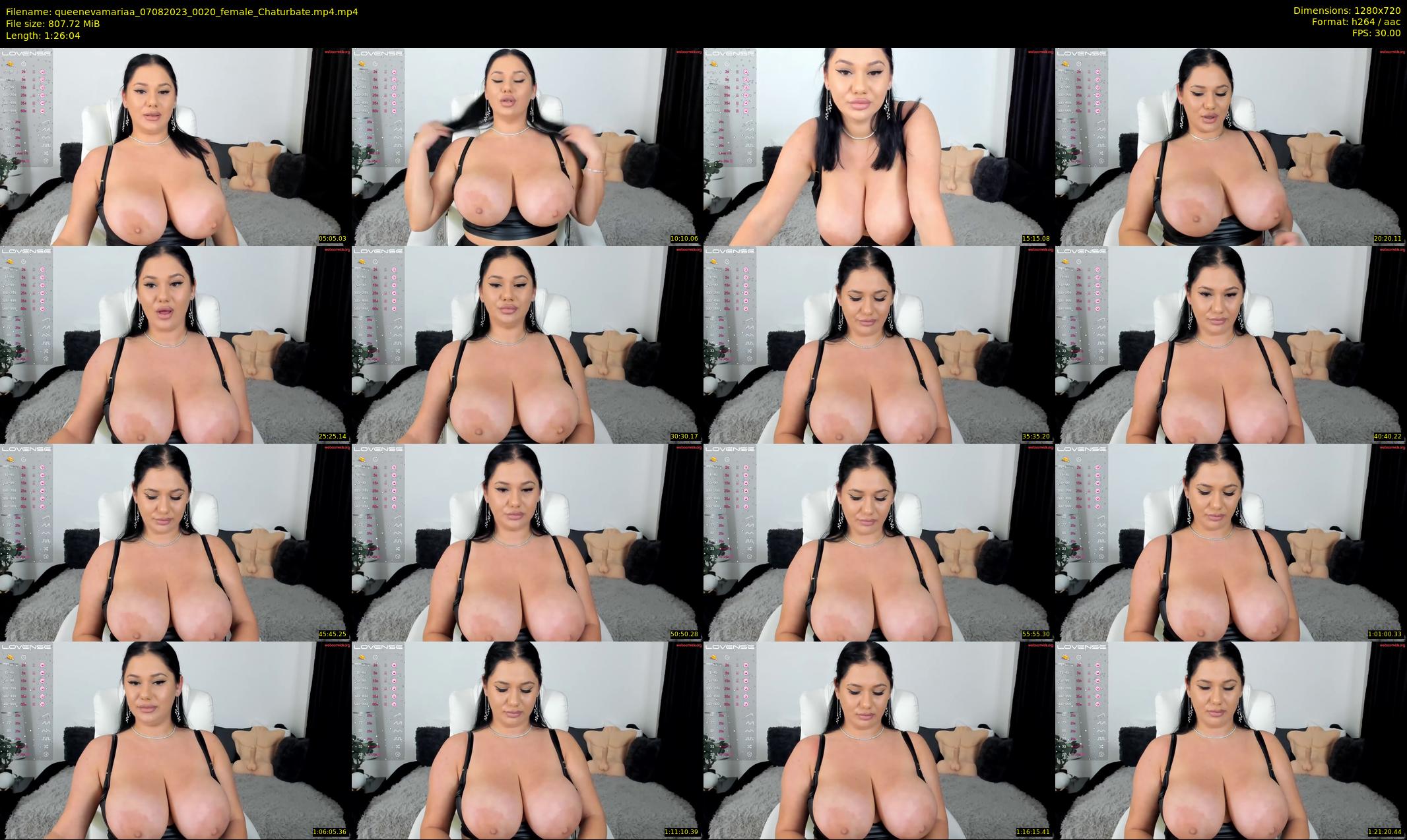 queenevamariaa — 87 minute Chaturbate female cam show recording, 720p, Aug 7, 2023