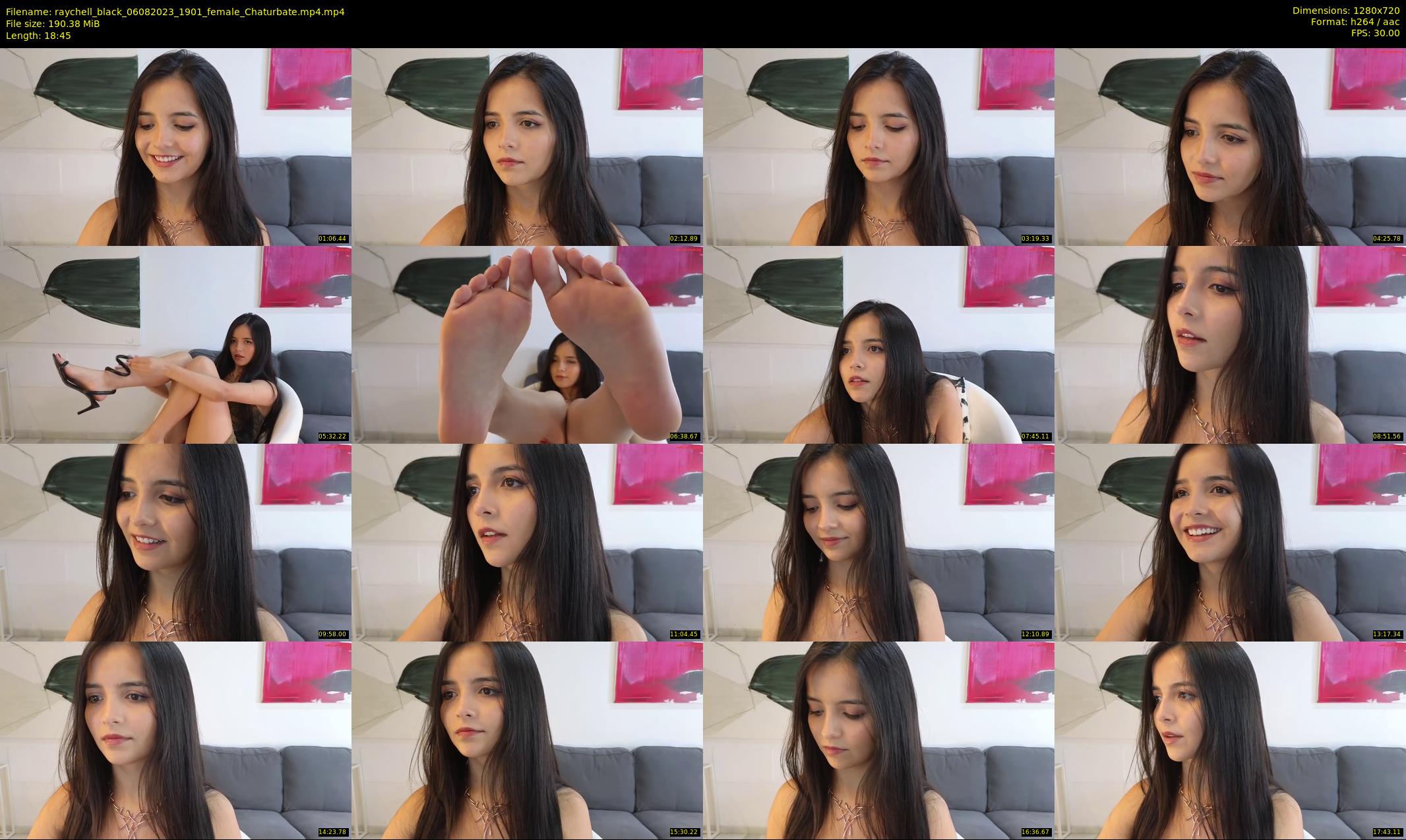 raychell_black — 19 minute Chaturbate female cam show recording, 720p, Aug 6, 2023